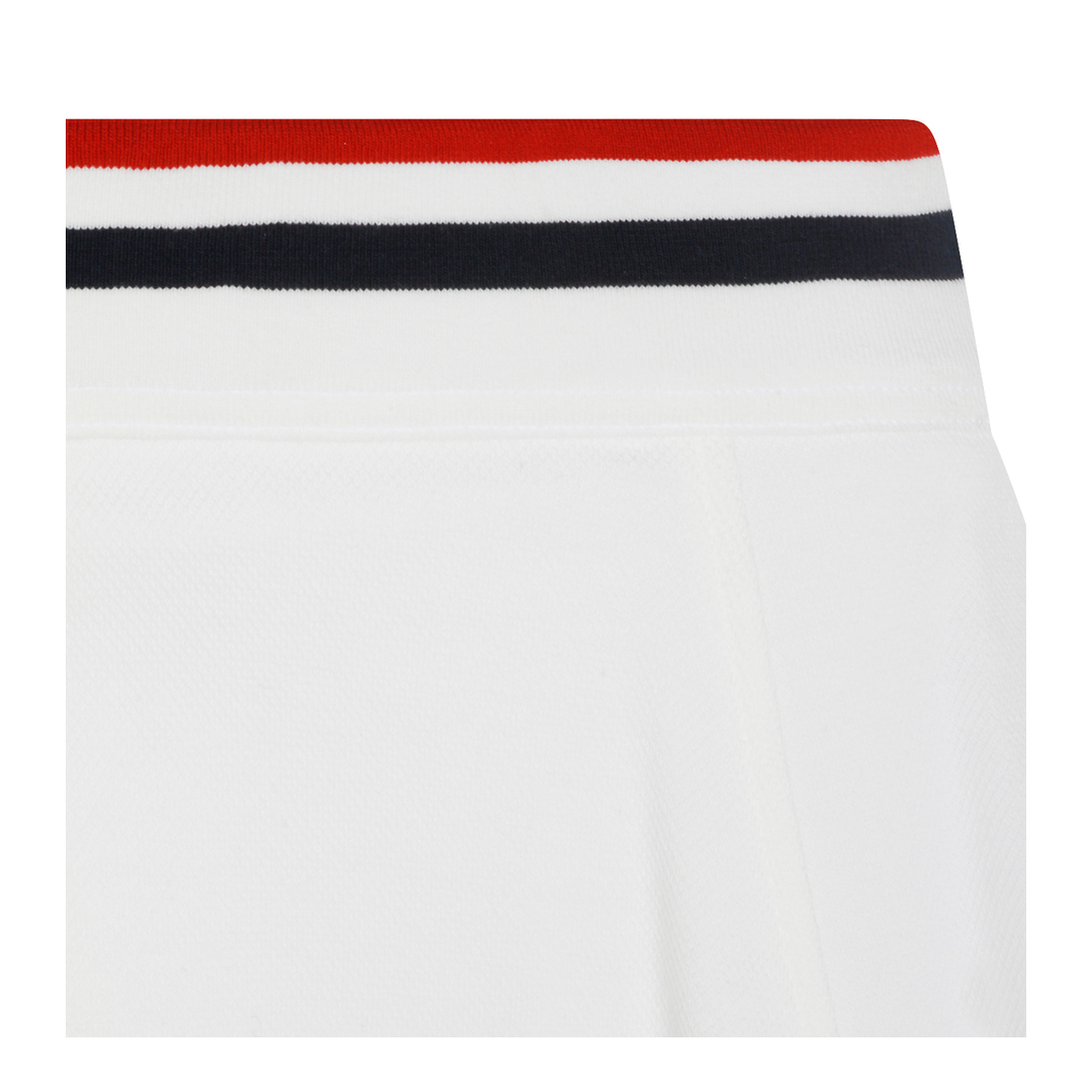 Striped-Trim A-Line Mini Skirt White - Image 5