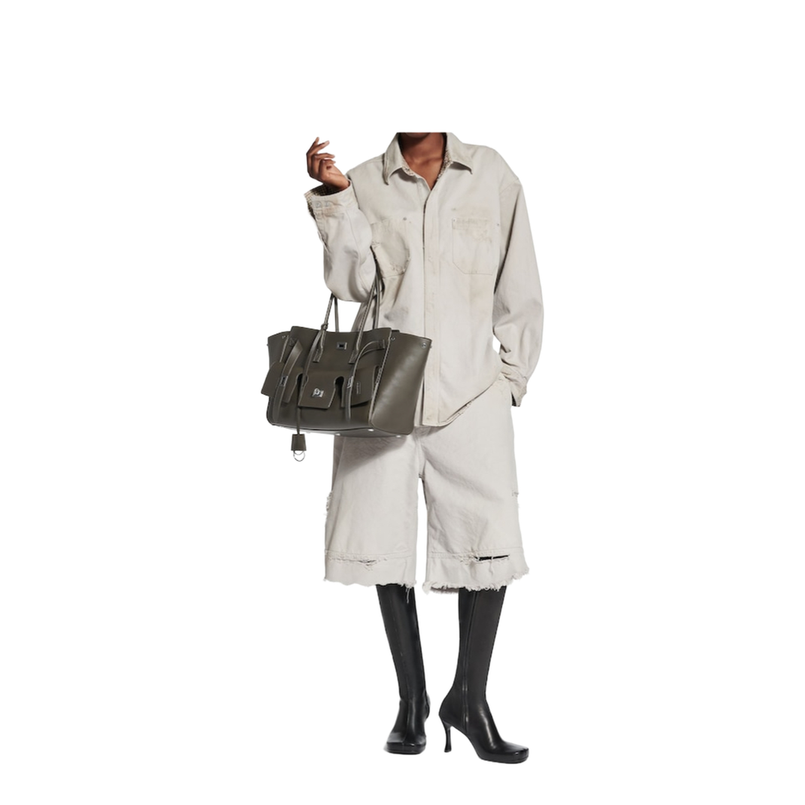 Bel Air Carry All Bag Medium in Khaki - Image 4