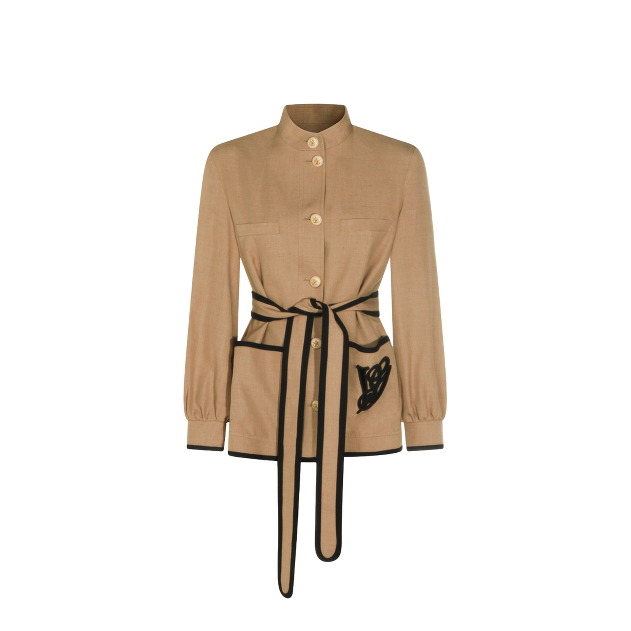 Caban Embroidered Logo Jacket - Image 1