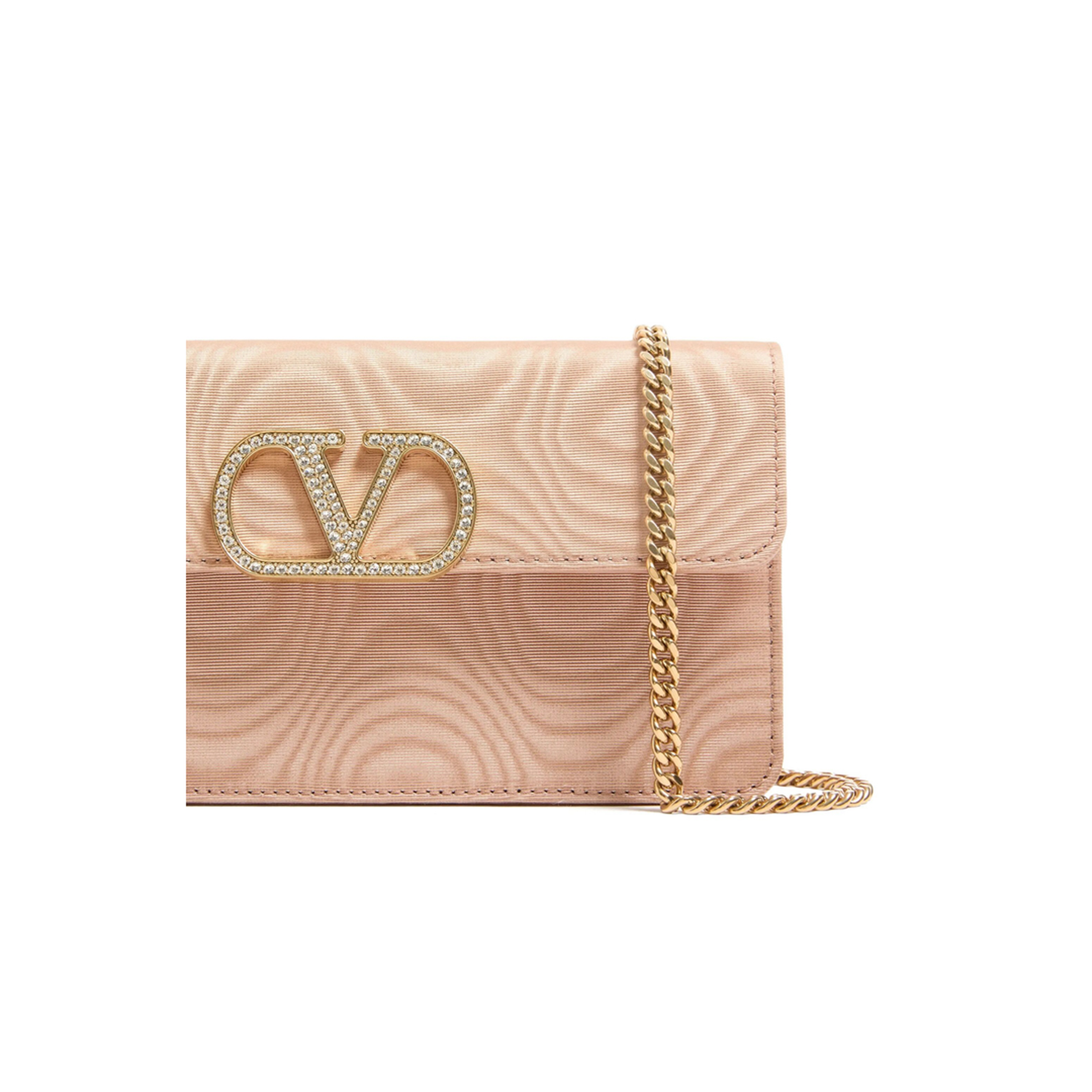 VLogo Signature Grainy Calfskin Wallet - Black - Image 7
