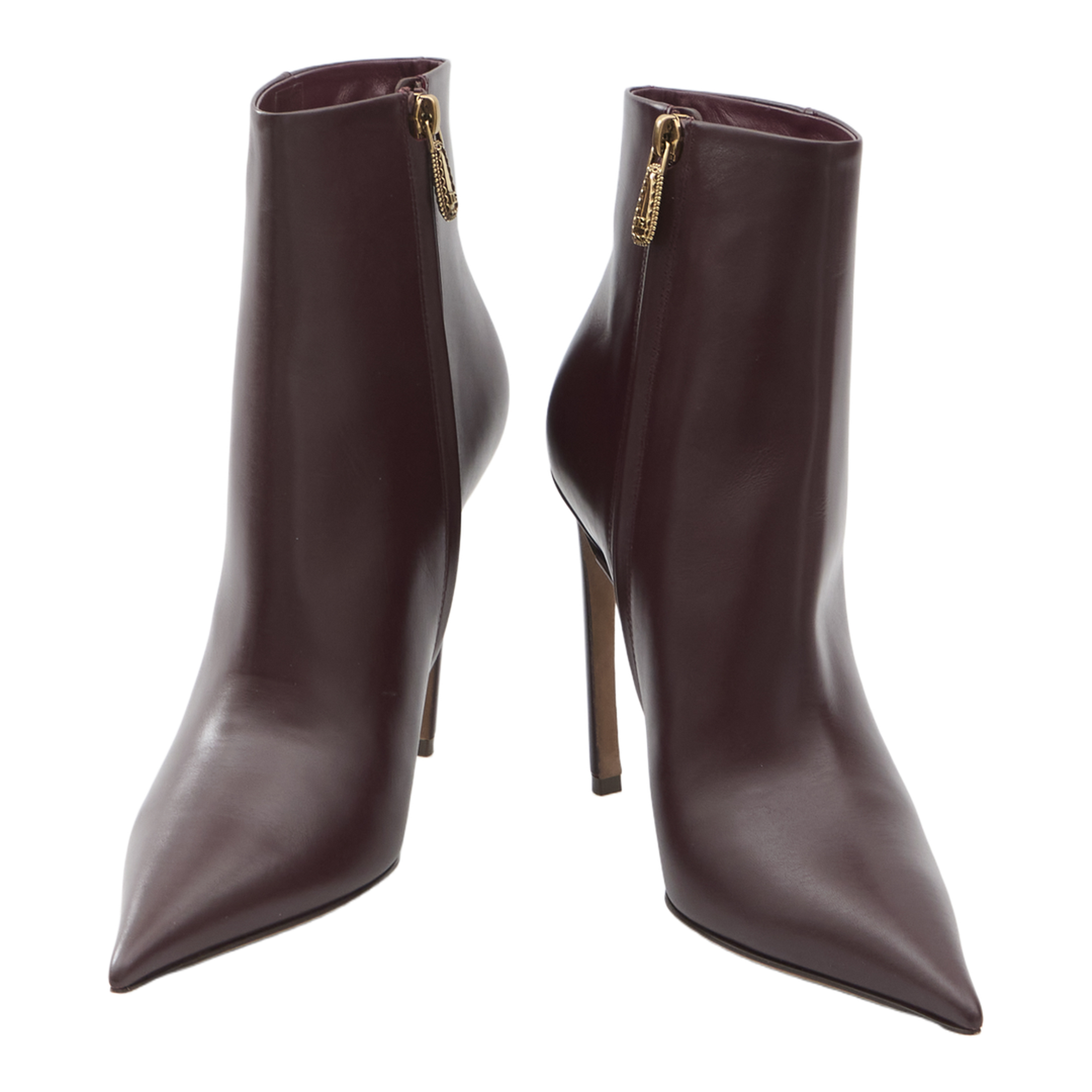 Devotion Calfskin Ankle Boots in Bordeaux - Image 5
