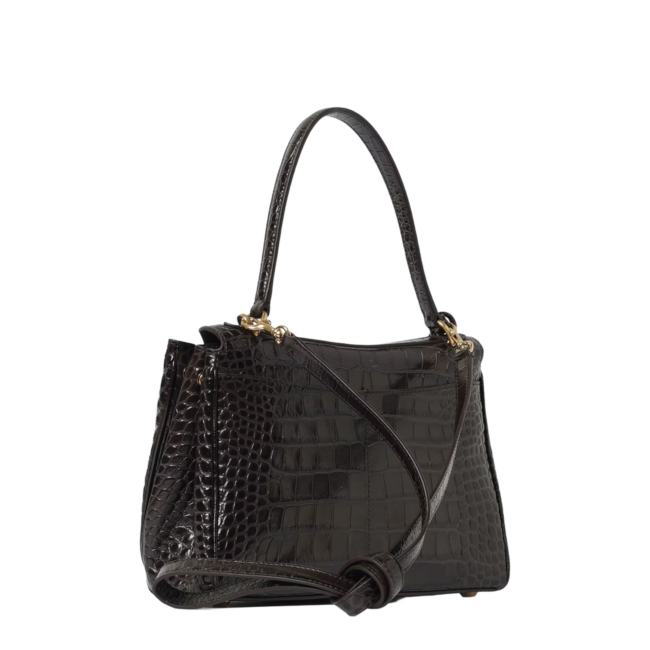 Rodeo Shoulder Bag In Crocodile-print Leather - Image 2