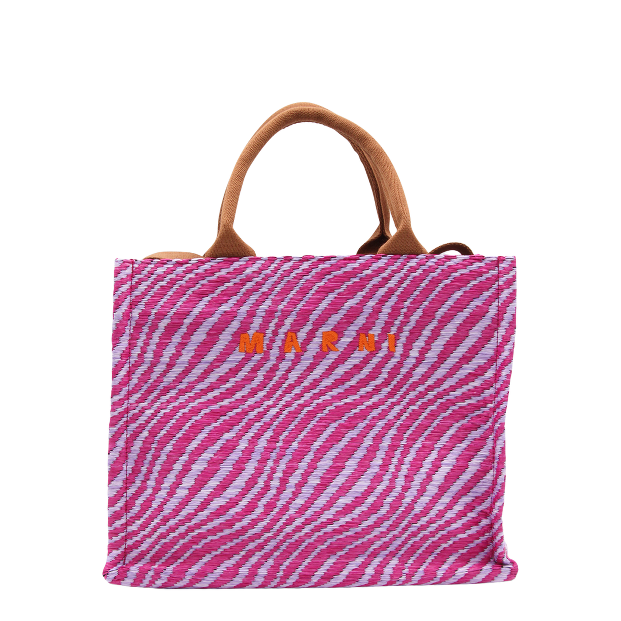 Small Raffia-Effect Basket Tote - Natural - Image 2