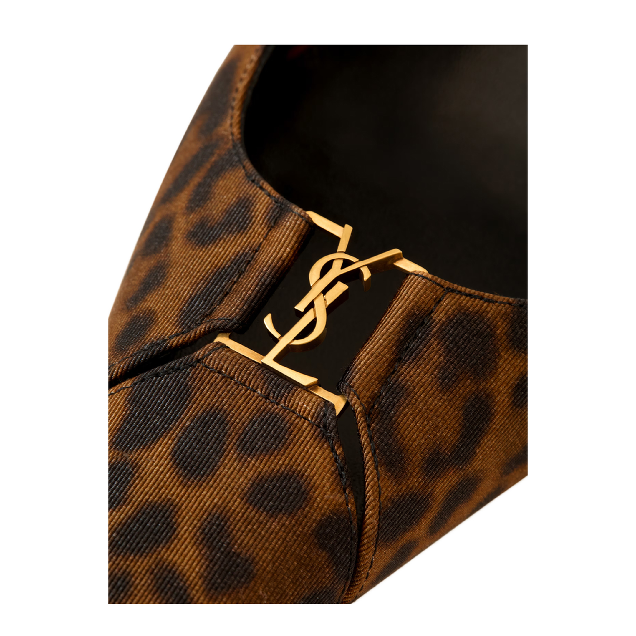 Slingback Pumps in Leopard Grosgrain - Image 4