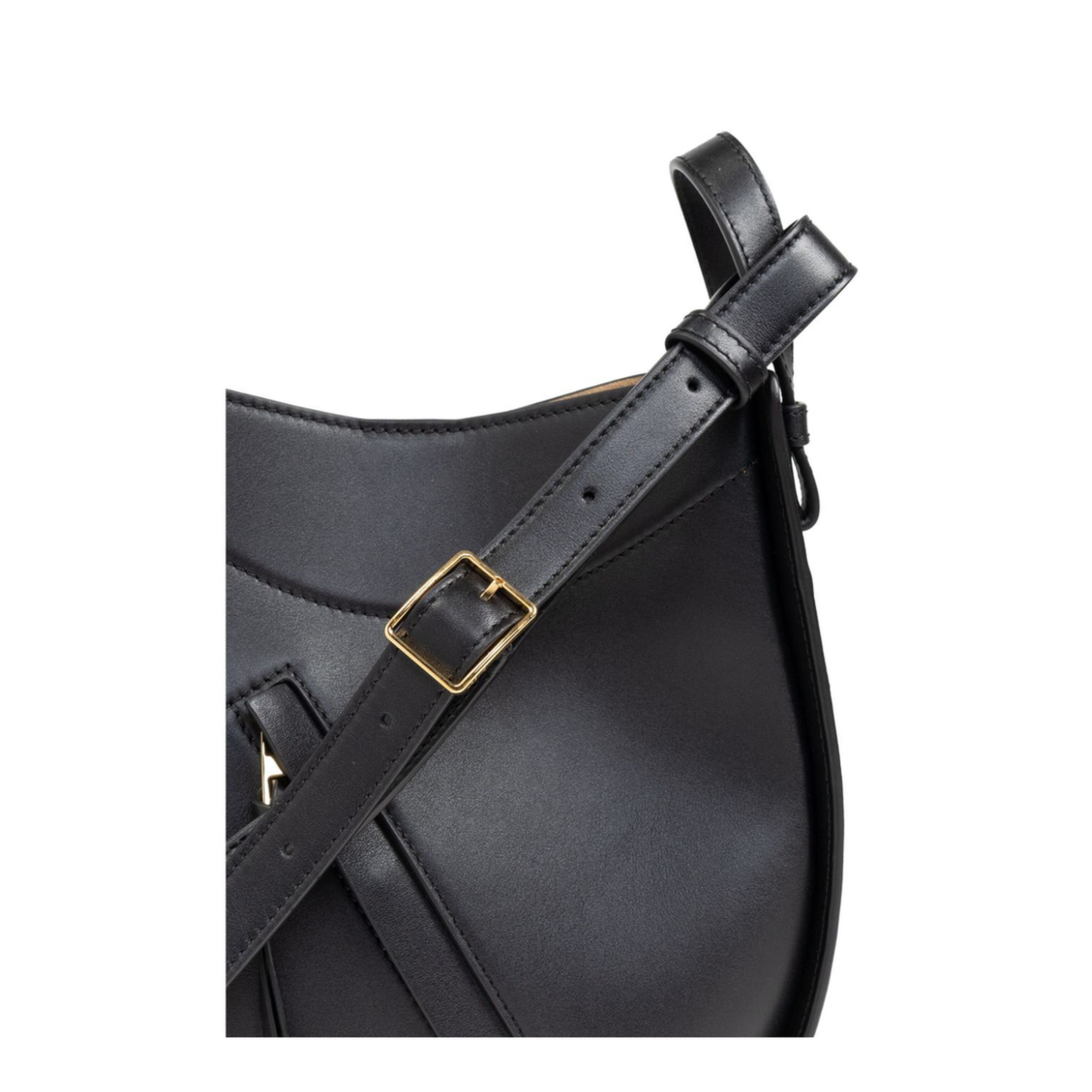 Hammock Slice Bag in Shiny Calfskin - Image 6