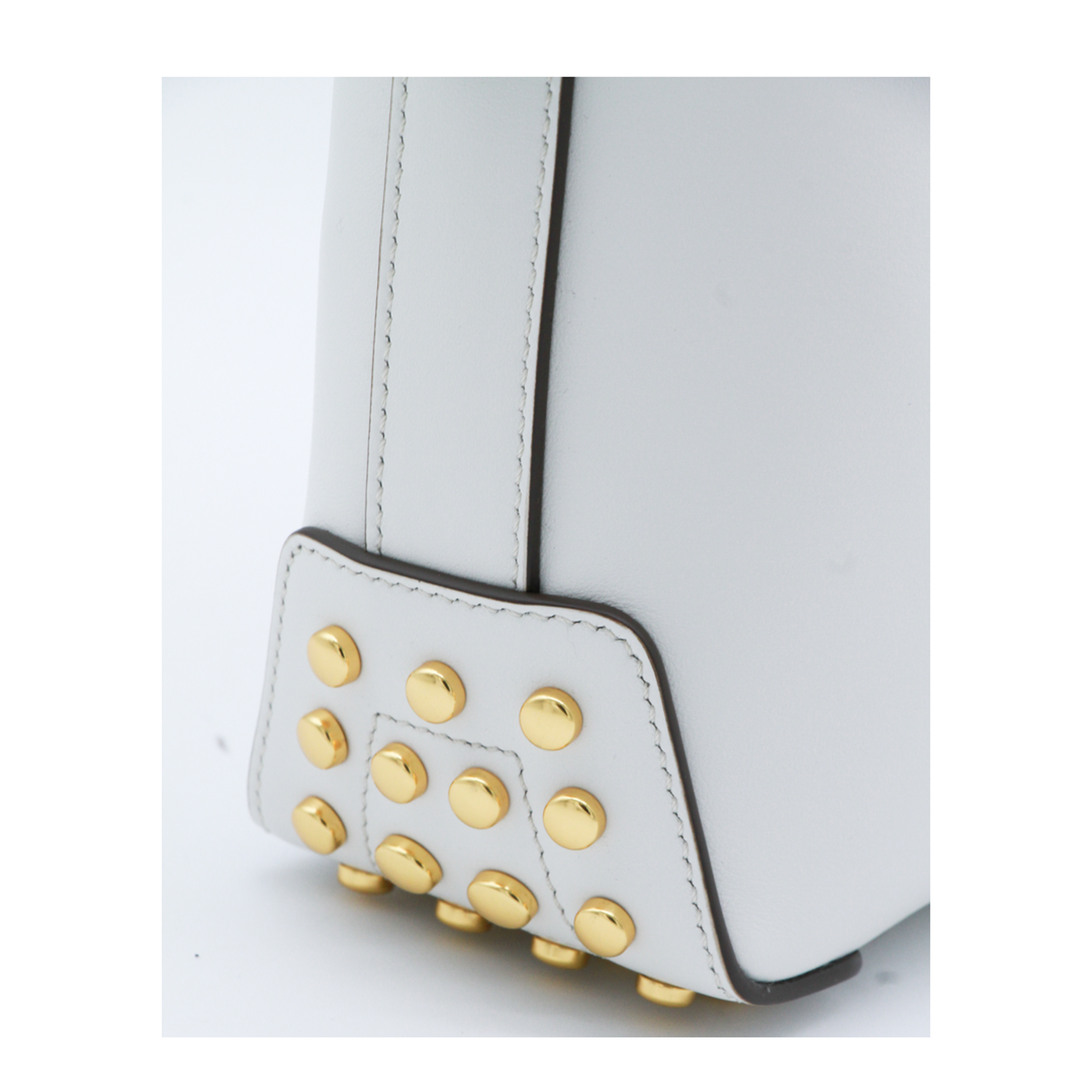 Mini Calf Leather Shoulder Bag - White - Image 8