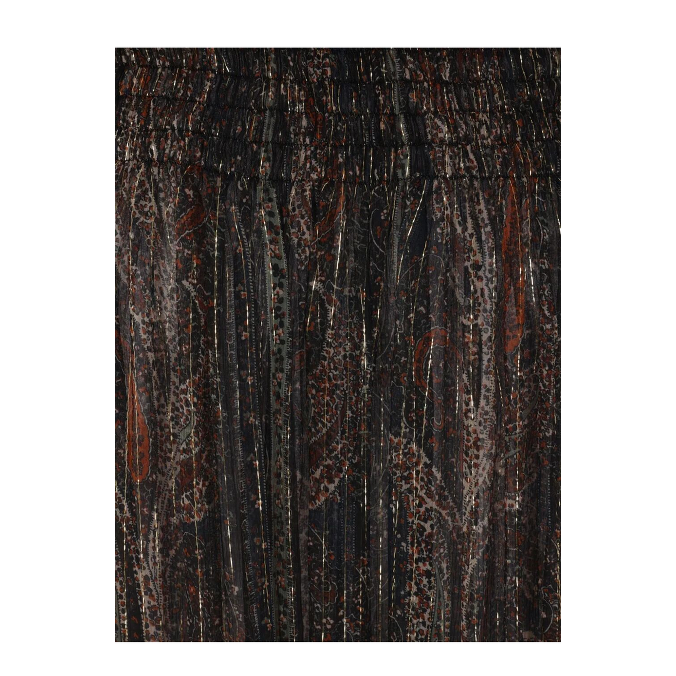 Semi-Sheer Lavallière Maxi Dress in Lurex Paisley - Image 4