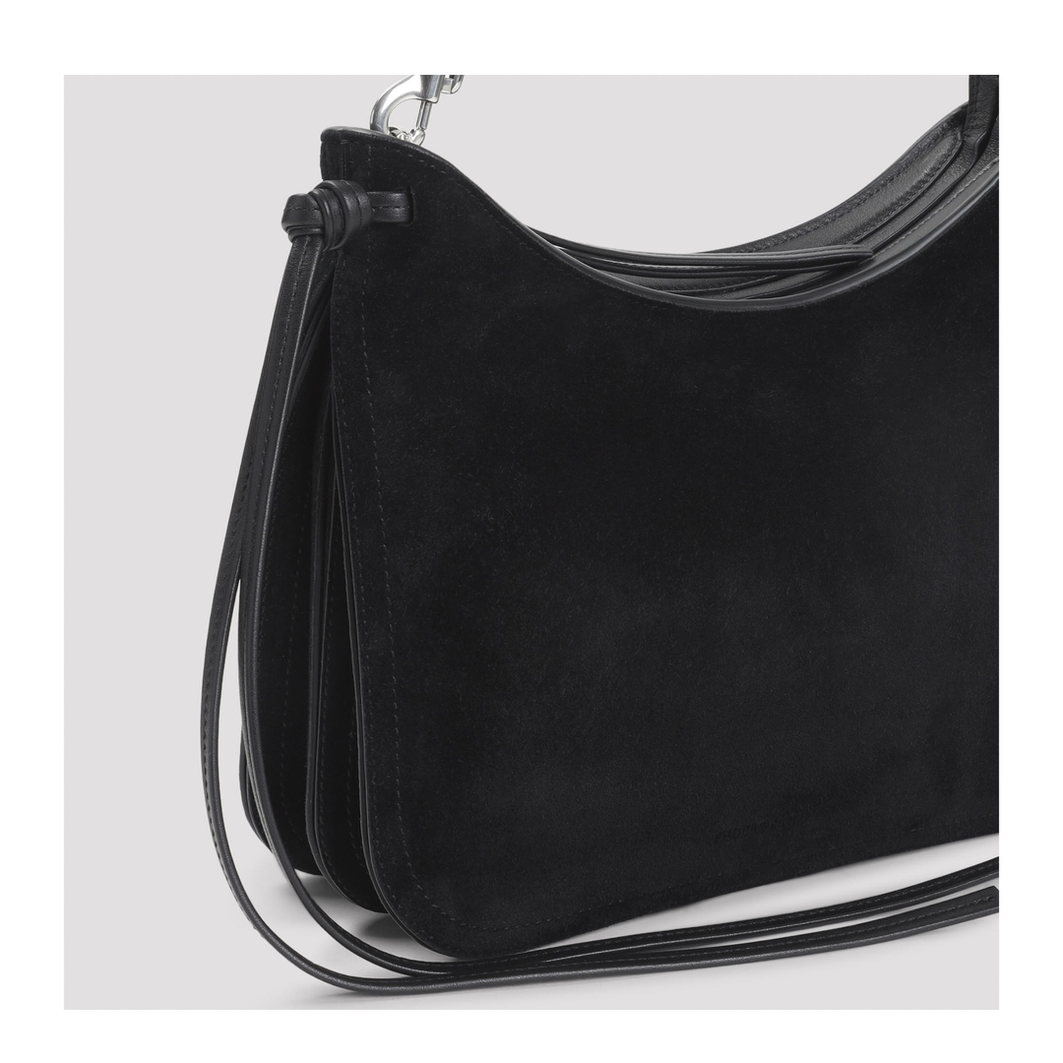 Gig Small Calf Leather Shoulder Bag - Black - Image 5