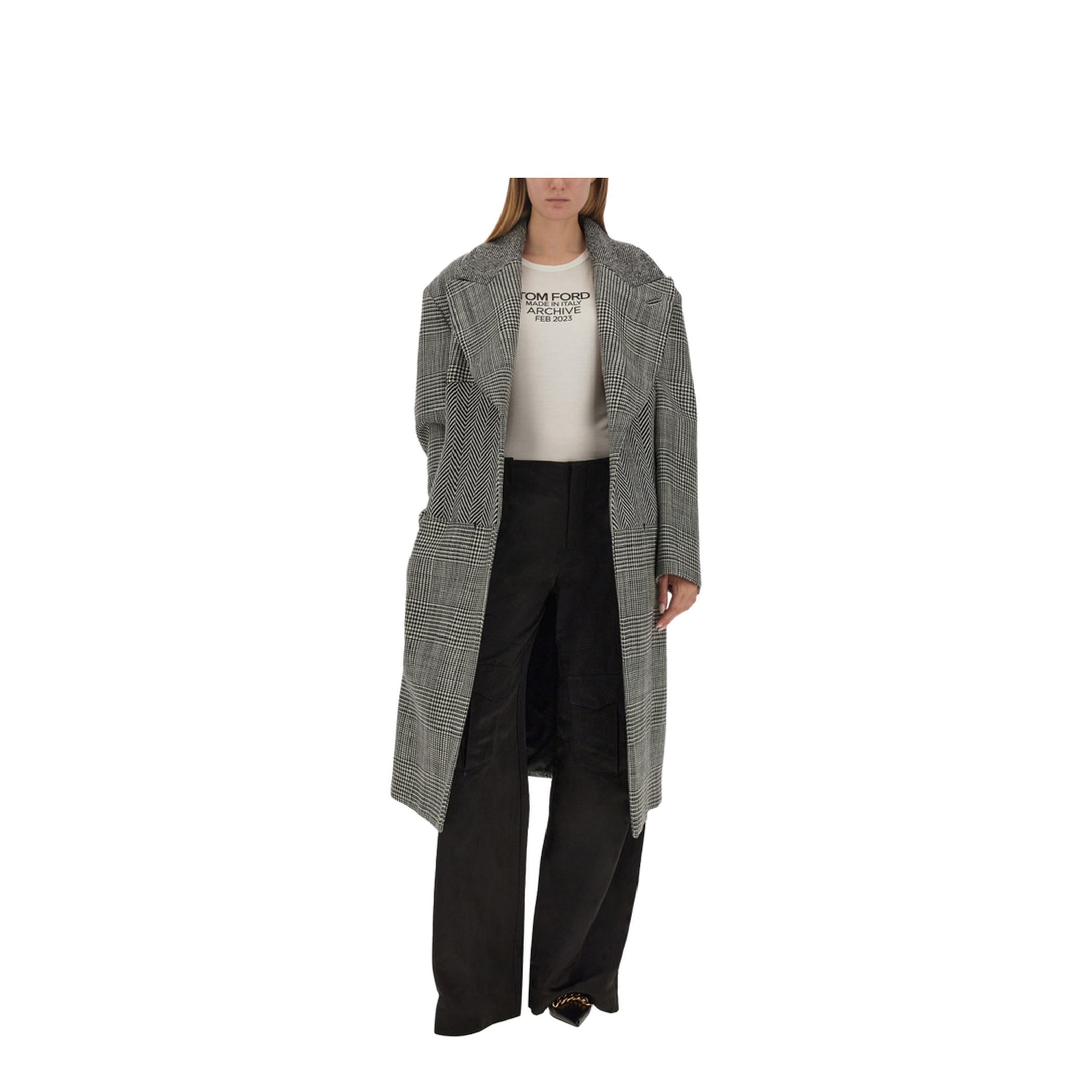 Wool Patchwork Coat - Image 2