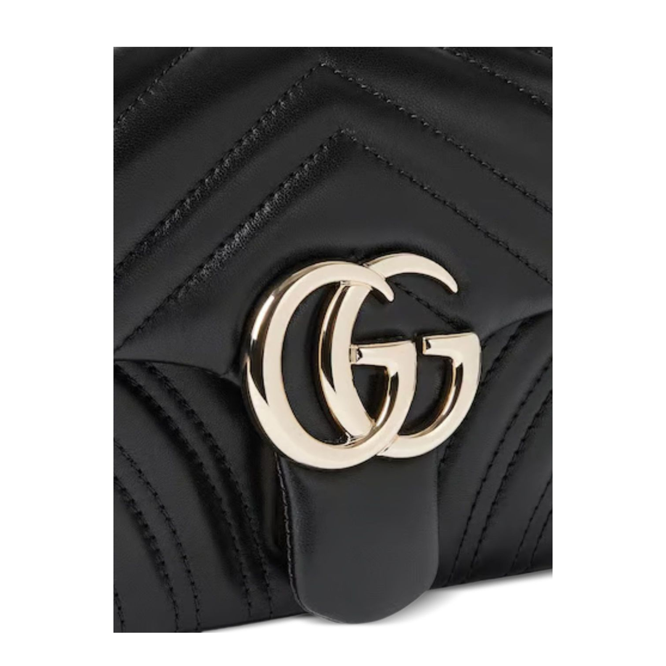 Small Shoulder Bag Black Leather - Image 3