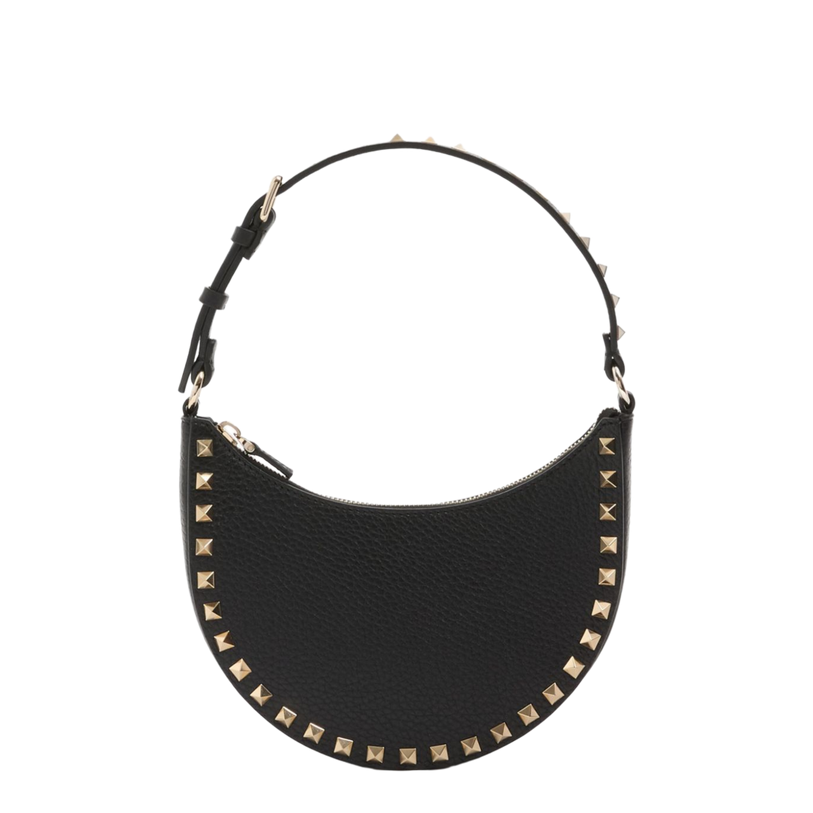 Rockstud Mini Leather Hobo Bag - Image 4
