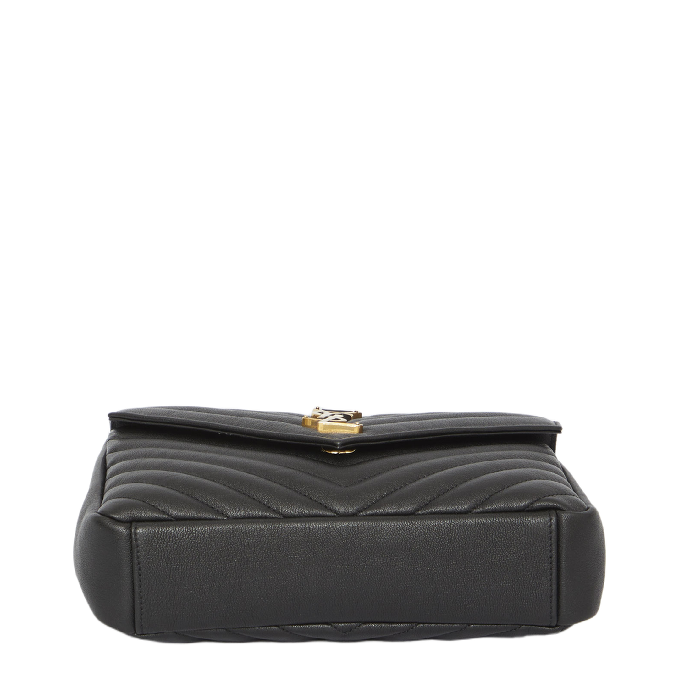 College Medium Quilted Leather Shoulder Bag - Nero - Image 3