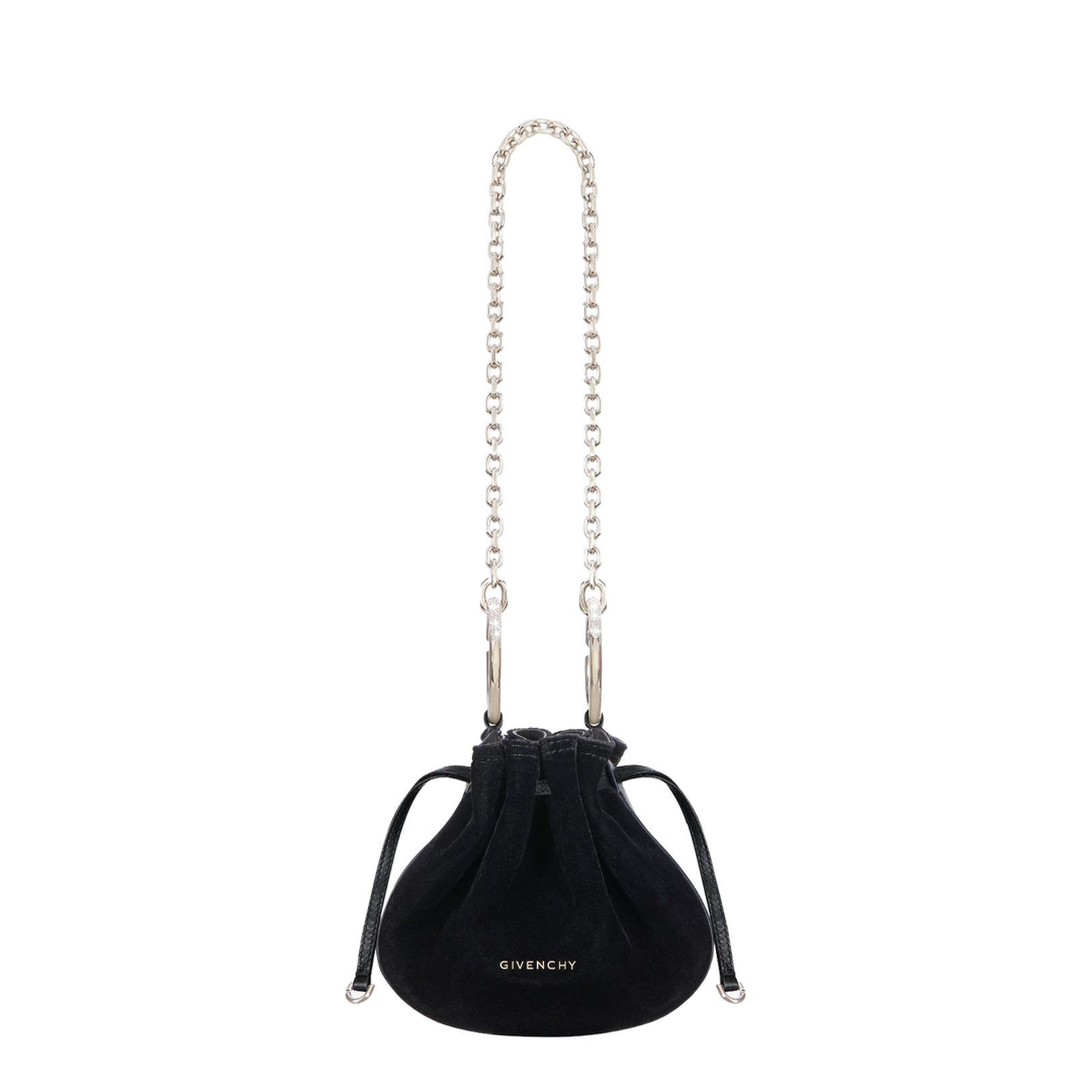 Pumpkin Mini Bag In Velvet With Strass - Image 1