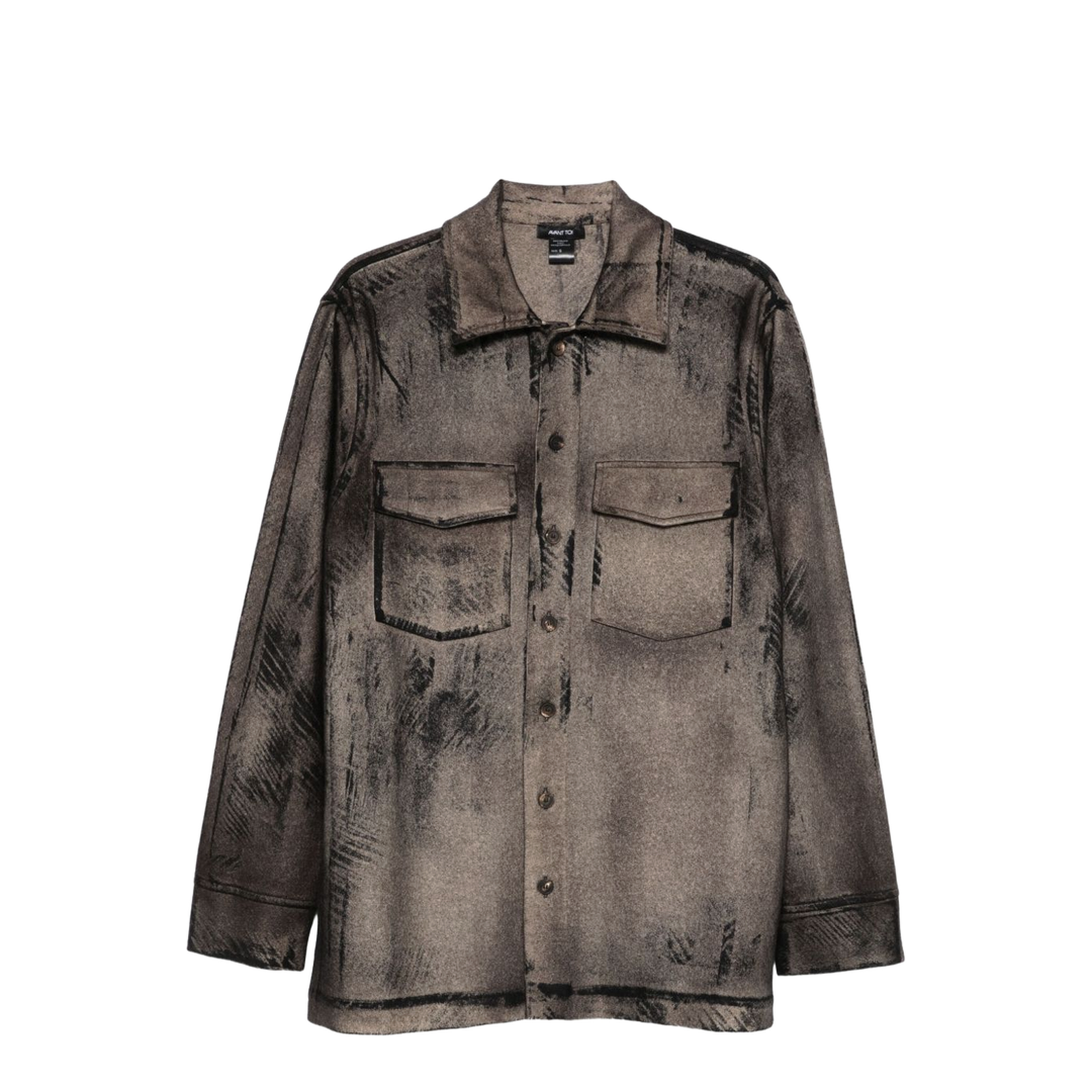 Wool And Cashmere Blend Shirt in Brown - Image 1