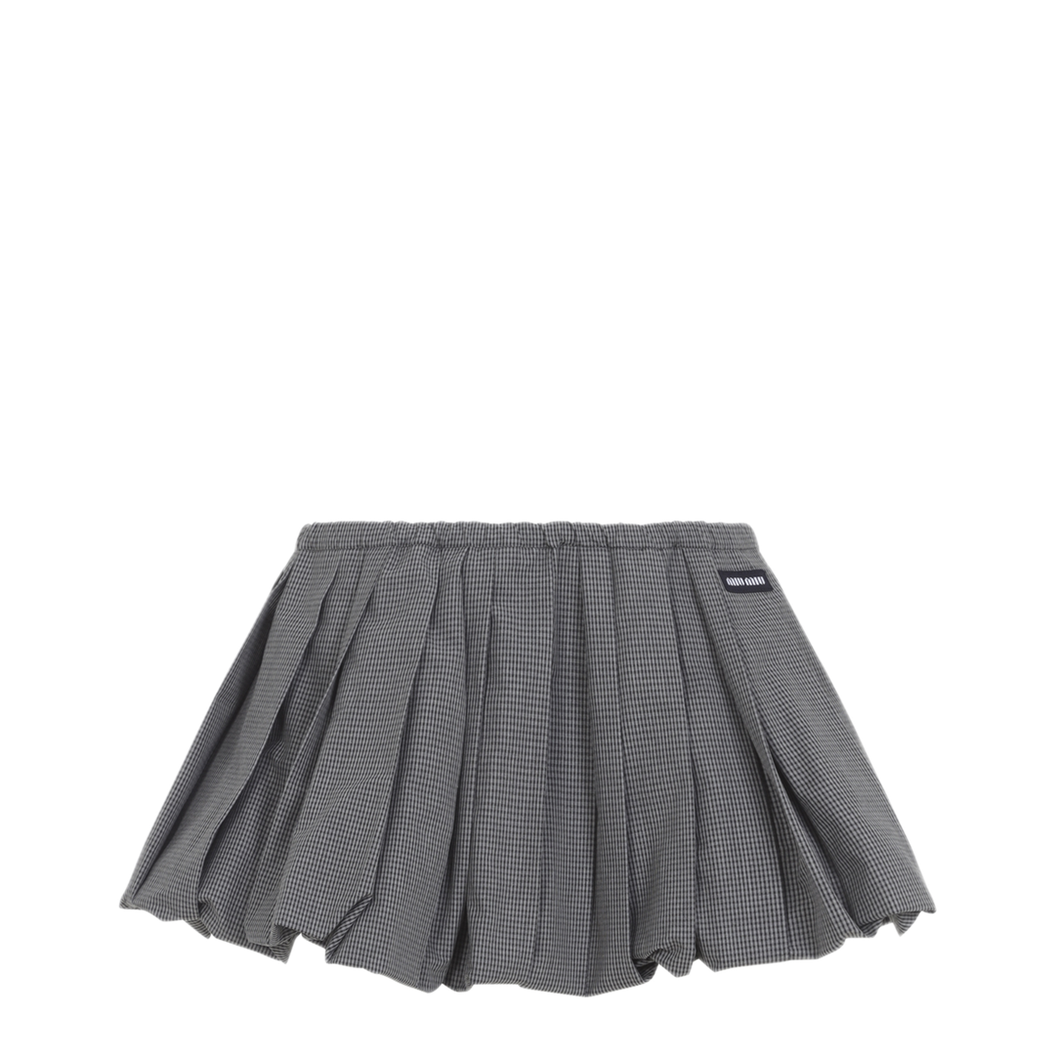 Plissé Check Mini Skirt - Image 2