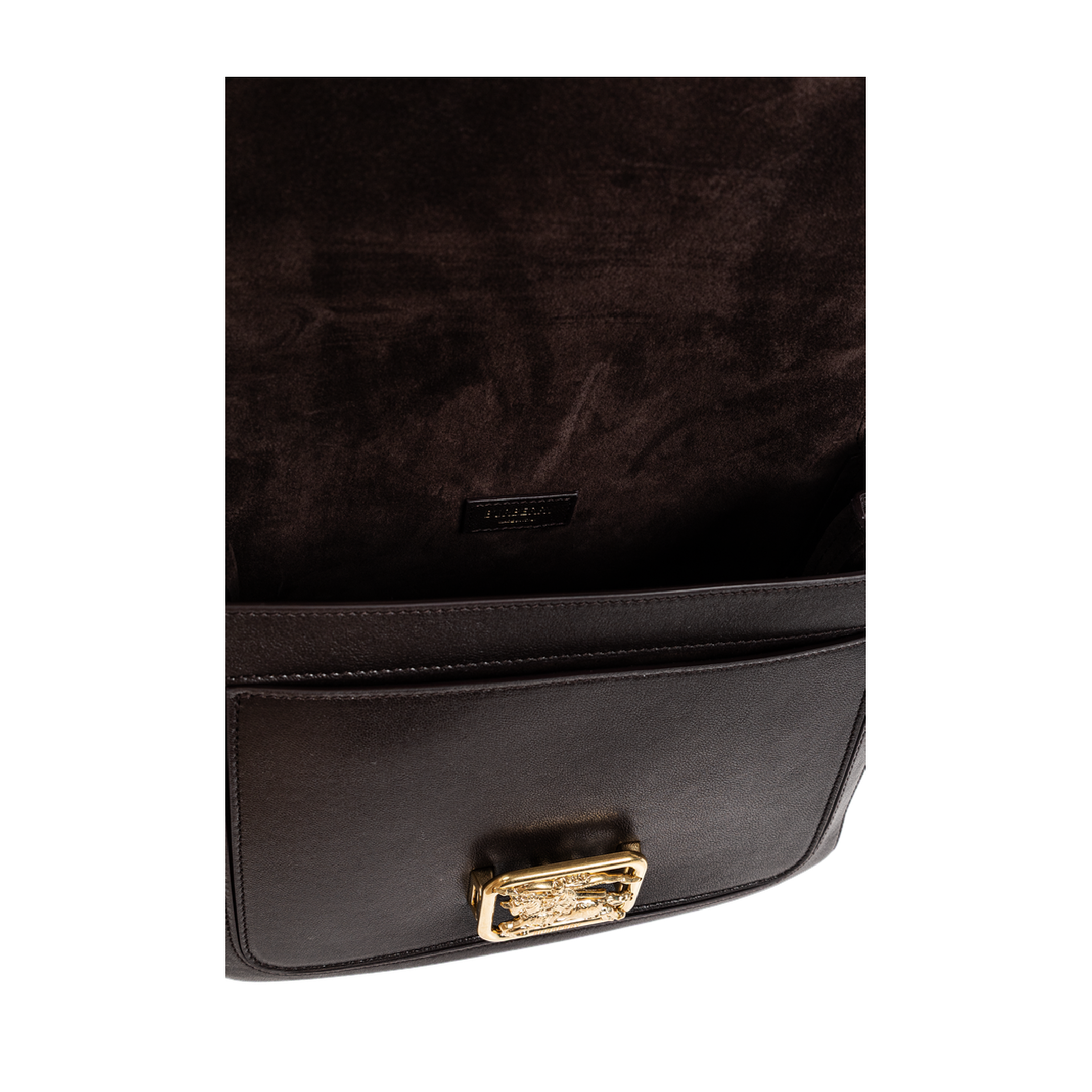 Rider Small Lamb Leather Crossbody - Peat Brown - Image 4