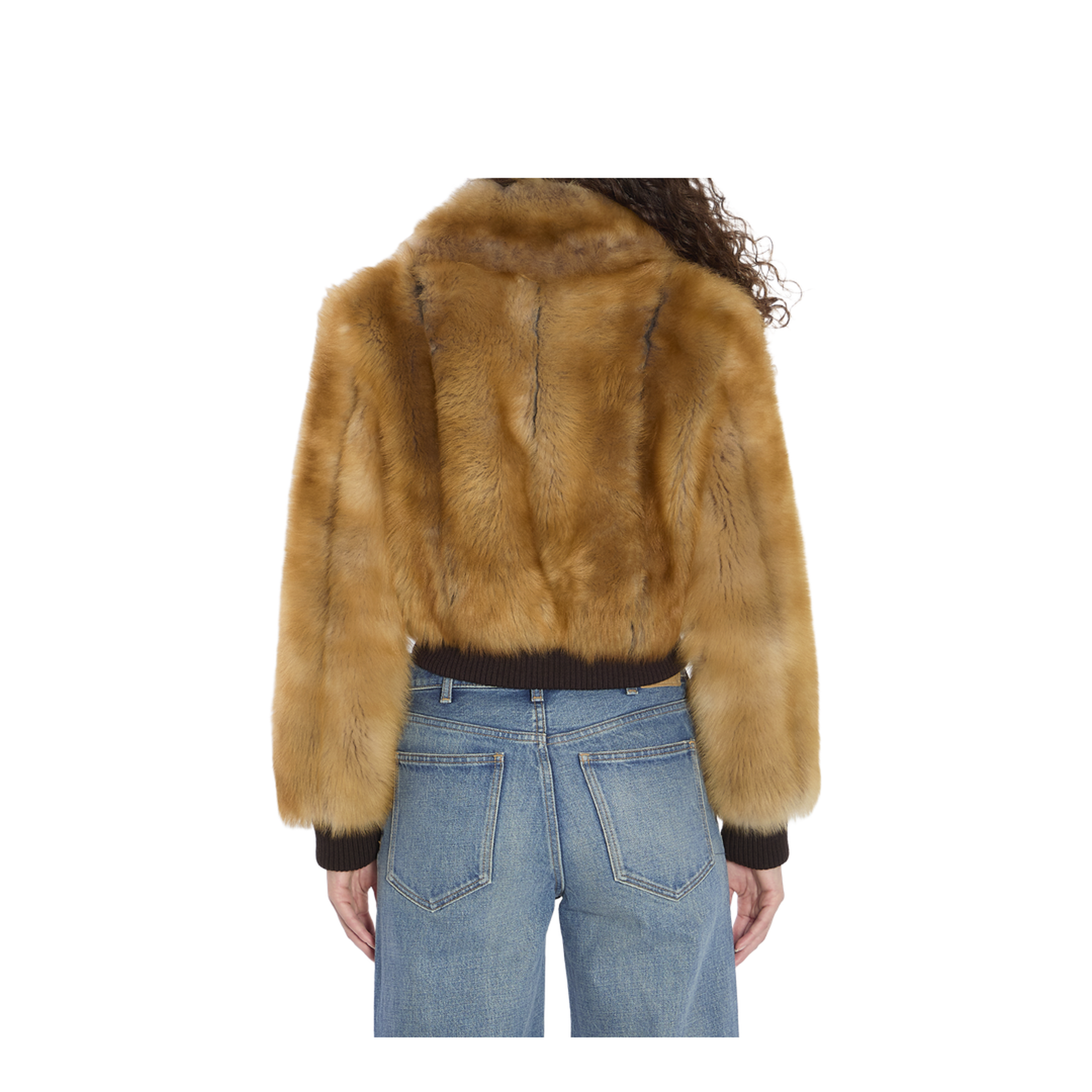 Bomber Jacket in Shearling - Image 4