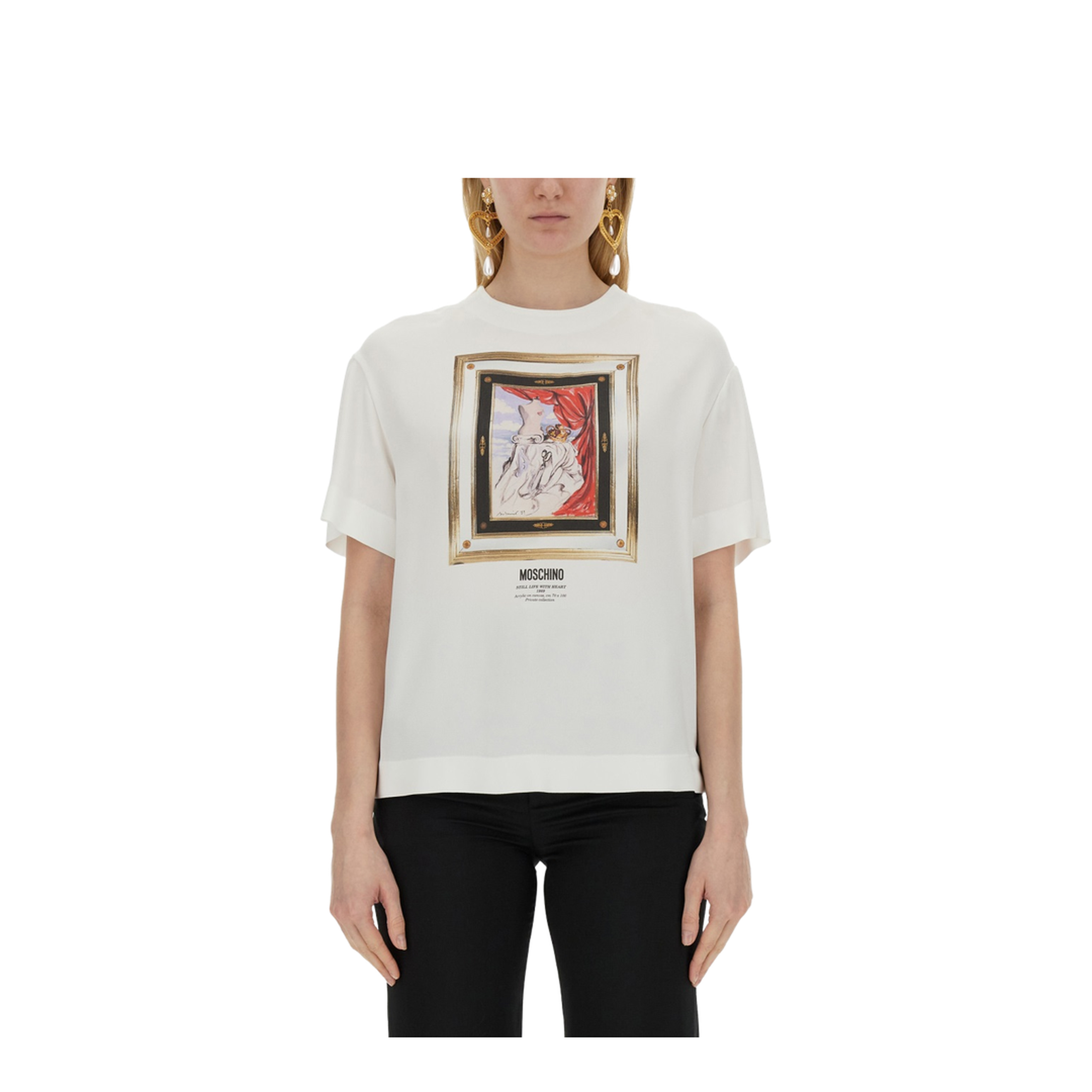 ENVER SATIN BLOUSE STILL LIFE WITH HEART - Image 1