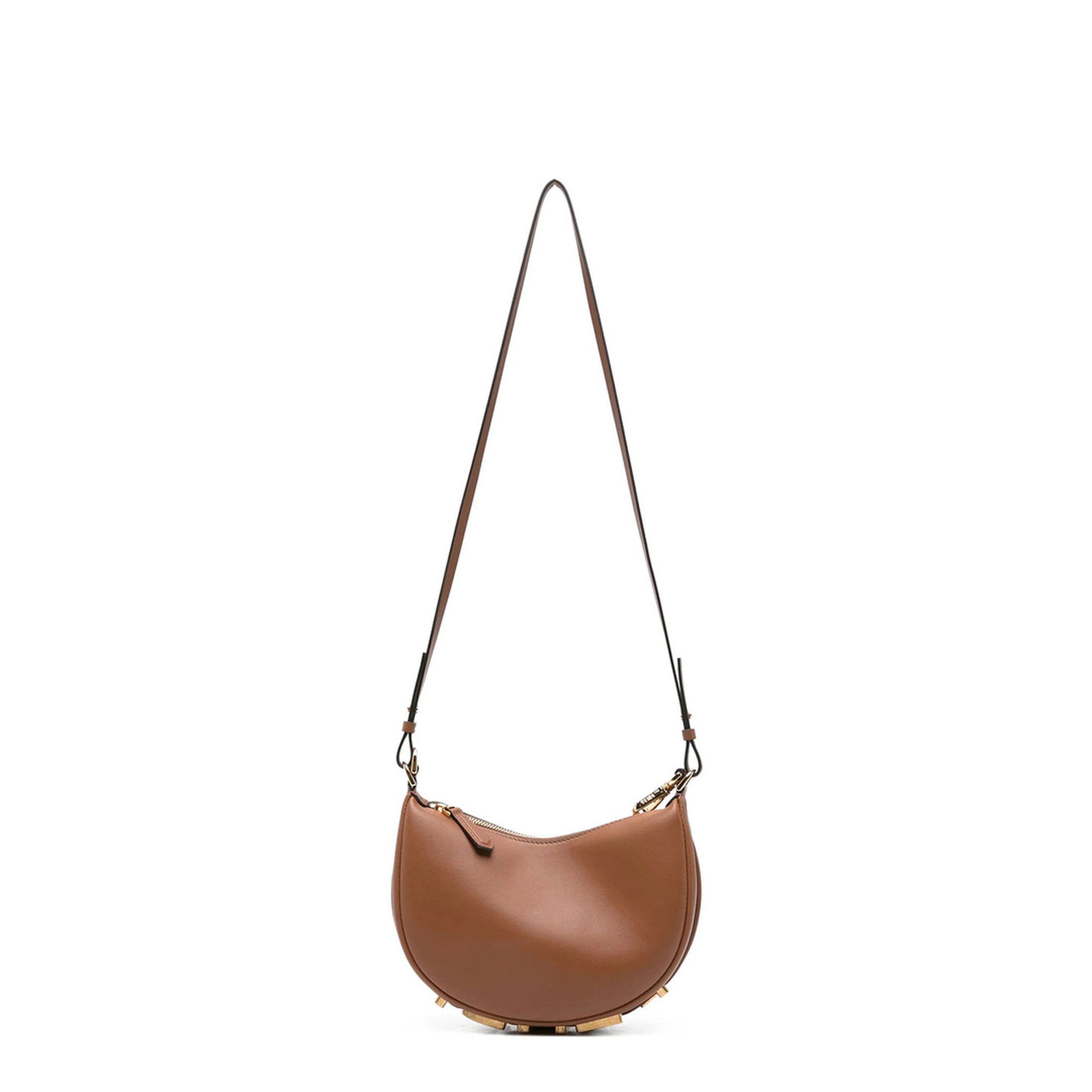 Fendigraphy Mini Calf Leather Hobo Bag - Brown - Image 3