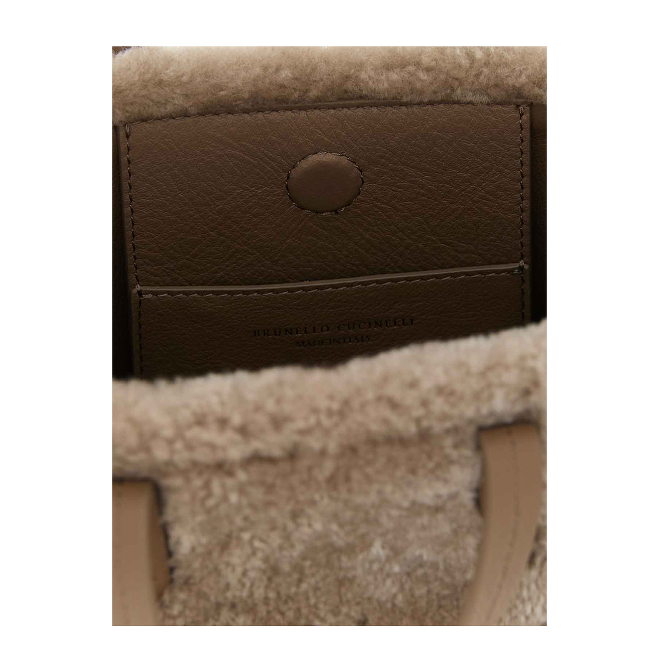 Curly Shearling Mini Handbag - Image 3