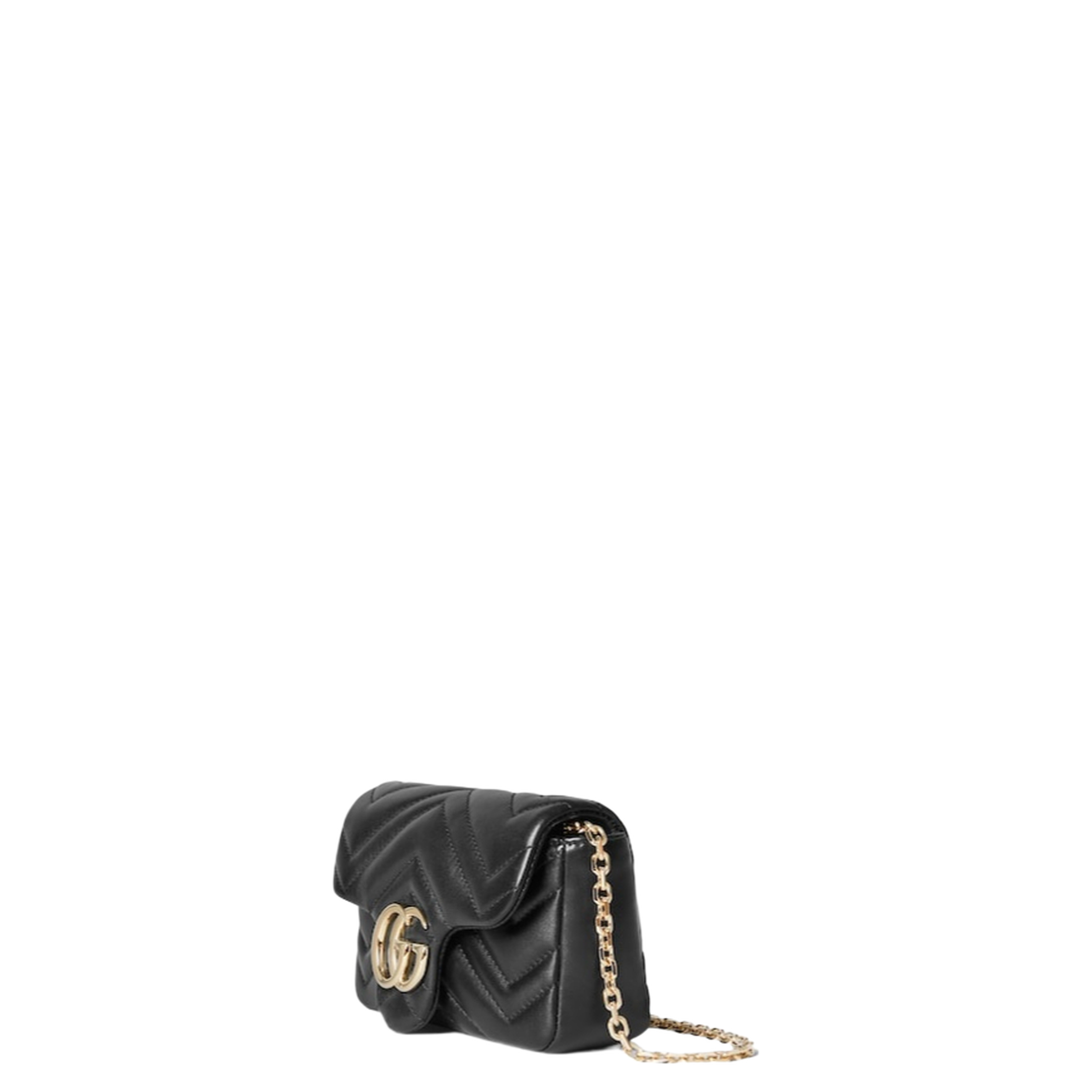 Marmont Mini Shoulder Bag in Black Leather - Image 2