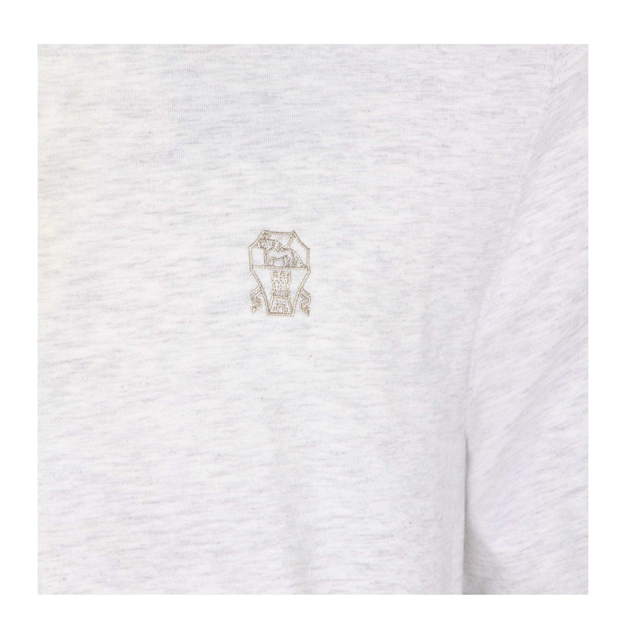 T-Shirt with Faux-Layering in Pearl Grey - Image 5