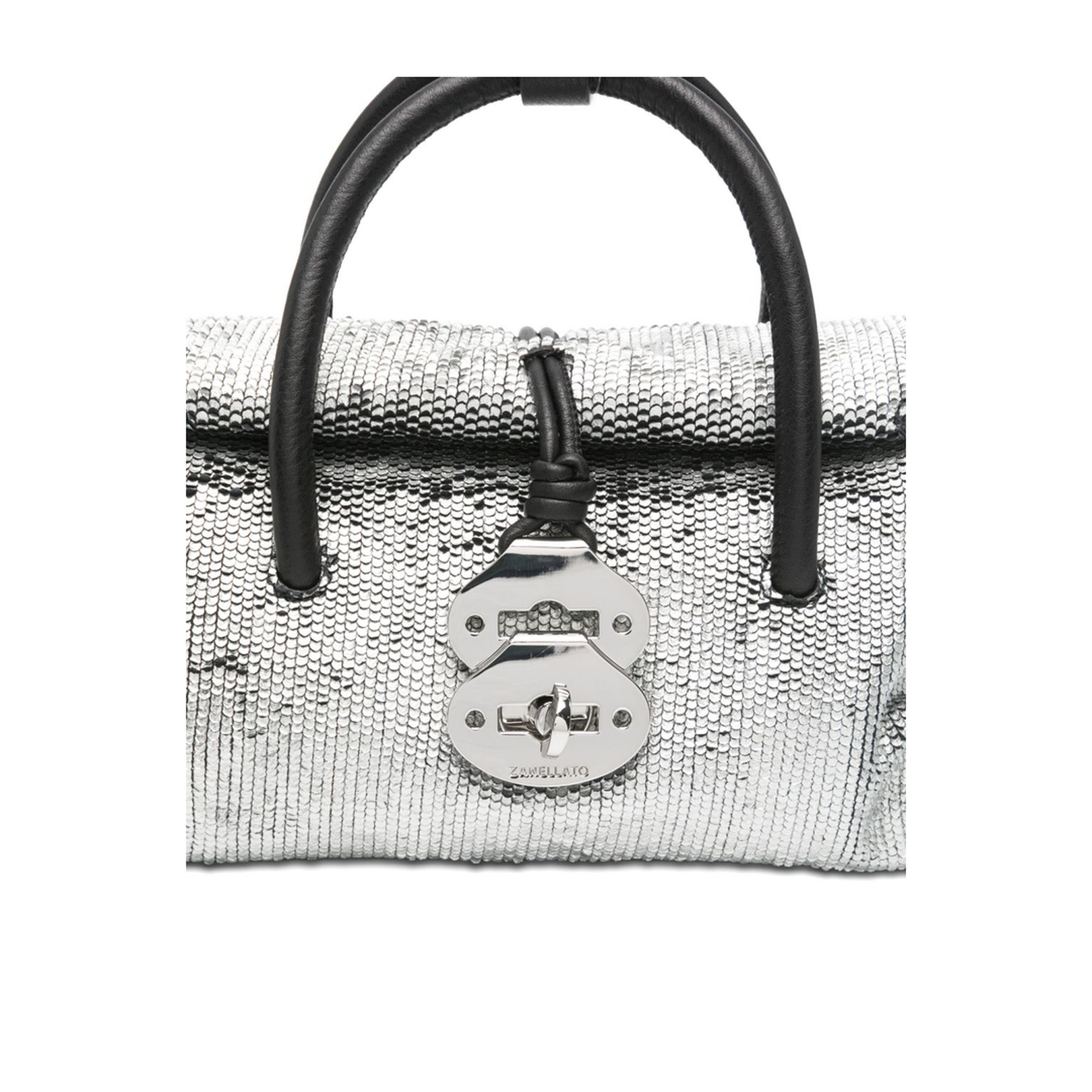 Zanellato Capsule Baby Leather Handbag - Silver - Image 2
