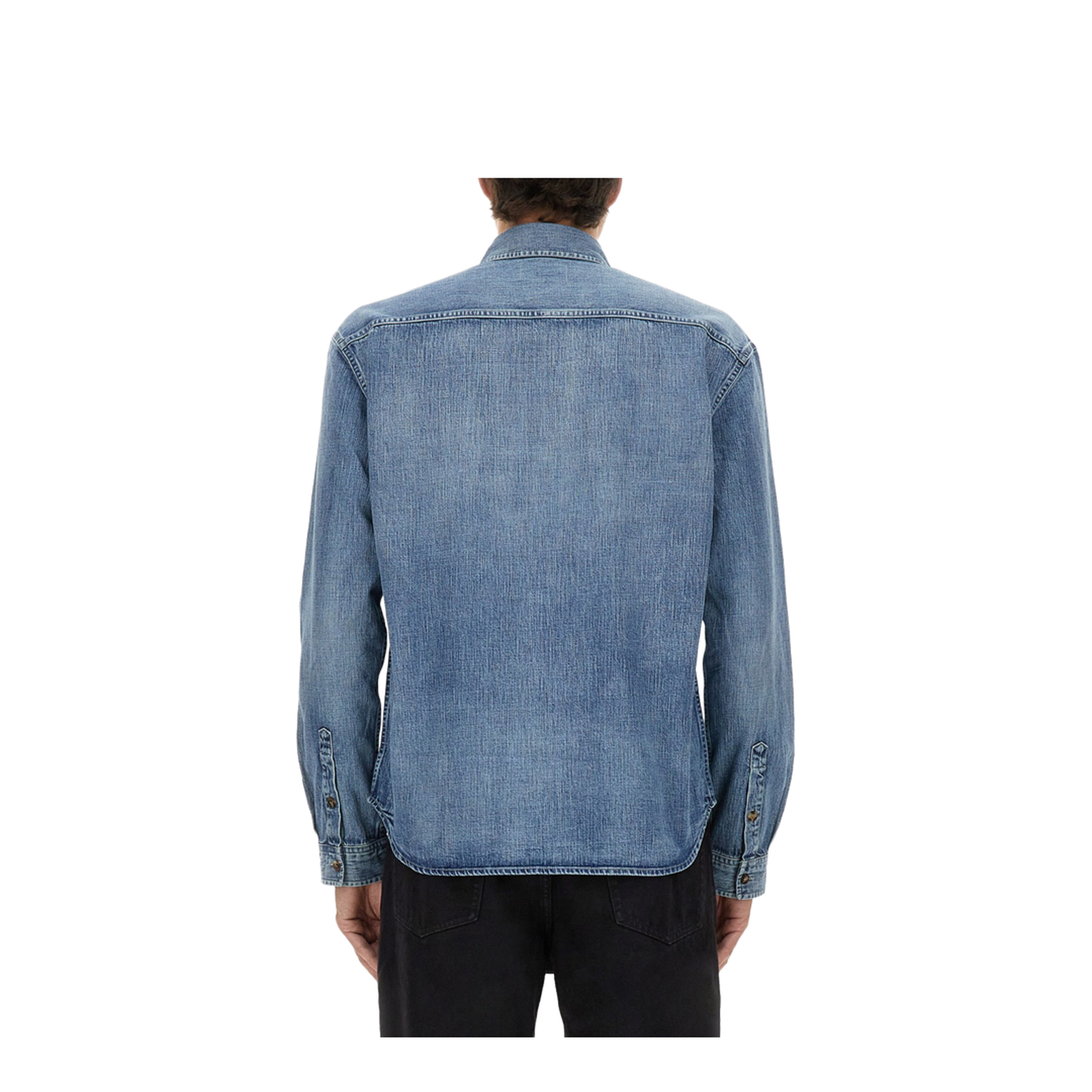 Cassandra Shirt in Day Blue Denim - Image 3