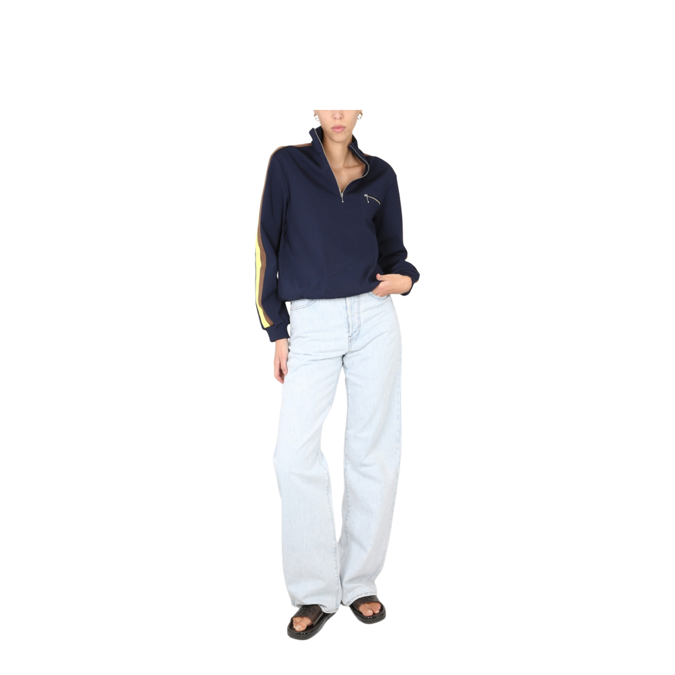 Sweatshirt With Front Zipper - Image 2