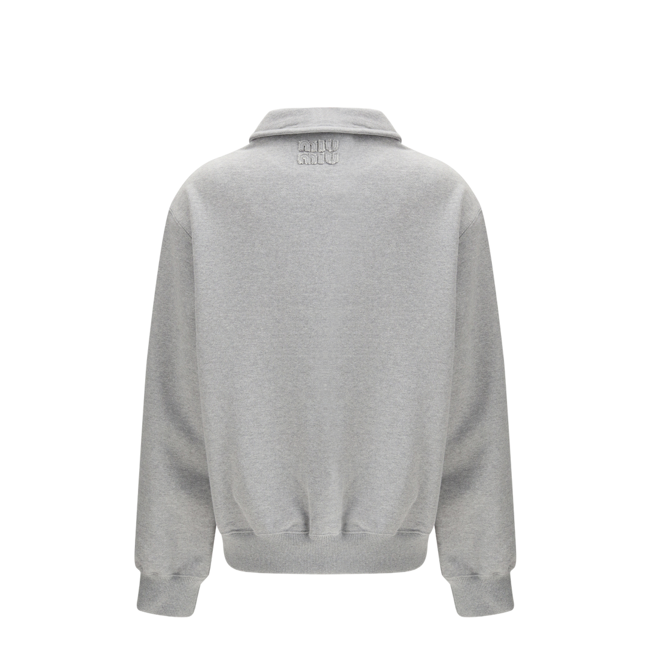 Sweatshirt with oblique zip closure - Image 2