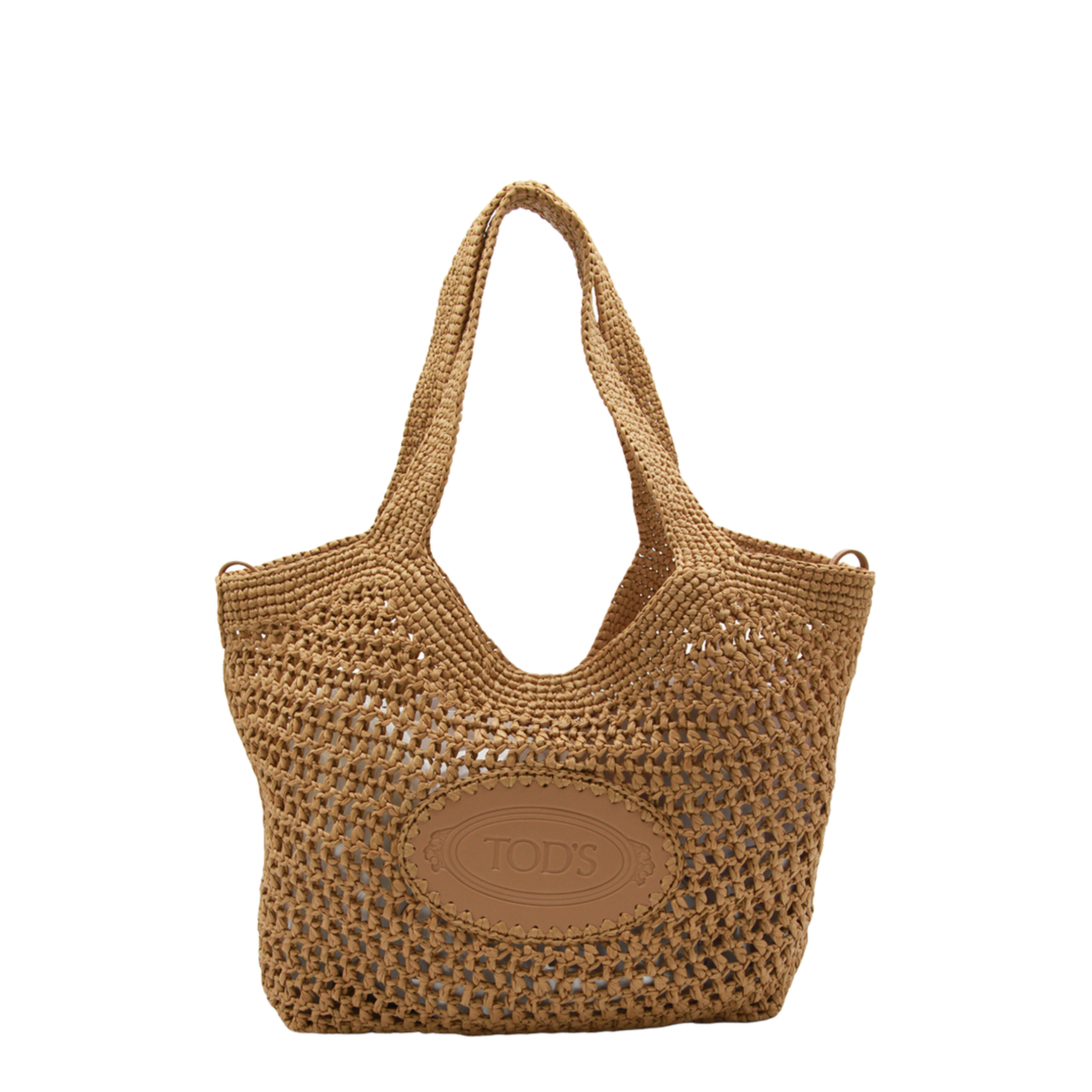 Medium Calfskin Shopping Bag - Light Camel - Image 1