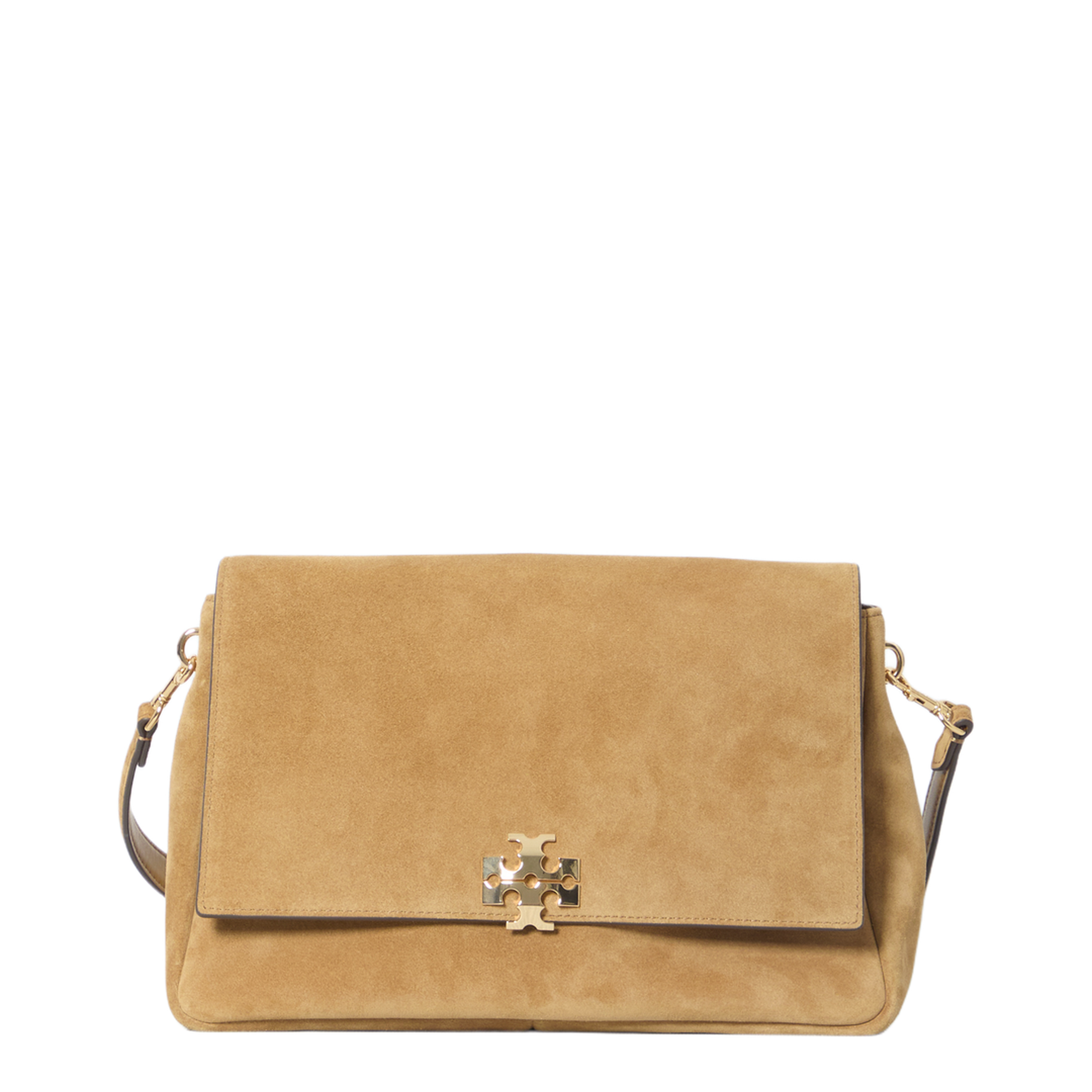 Charlie Suede Shoulder Bag - Toffee - Image 1