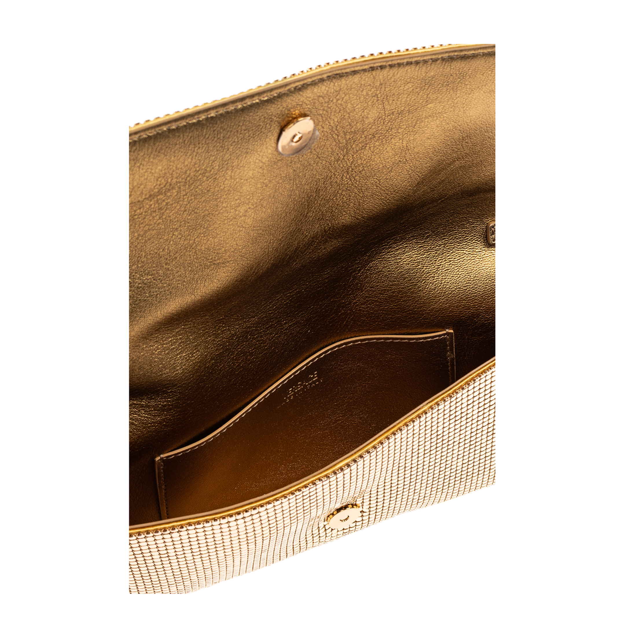 La Medusa Metal Mesh Clutch - Gold - Image 5