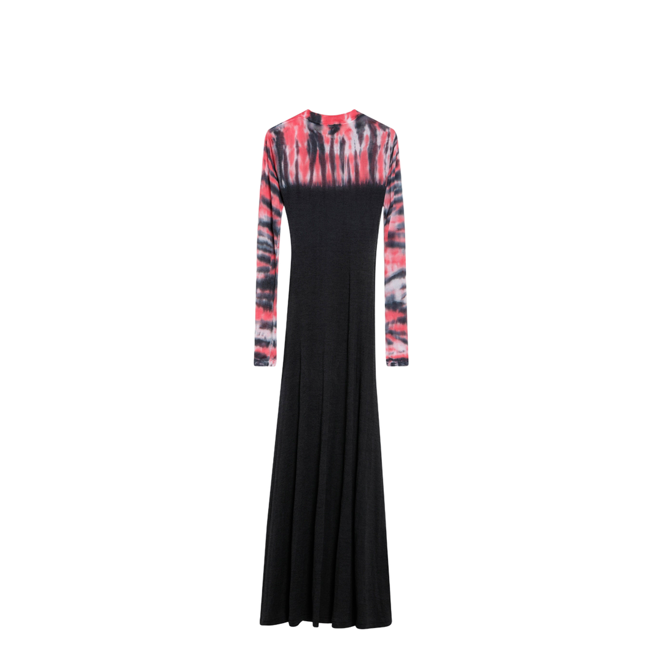 Extreme Tie Dye Dress In Black Jersey - Image 2