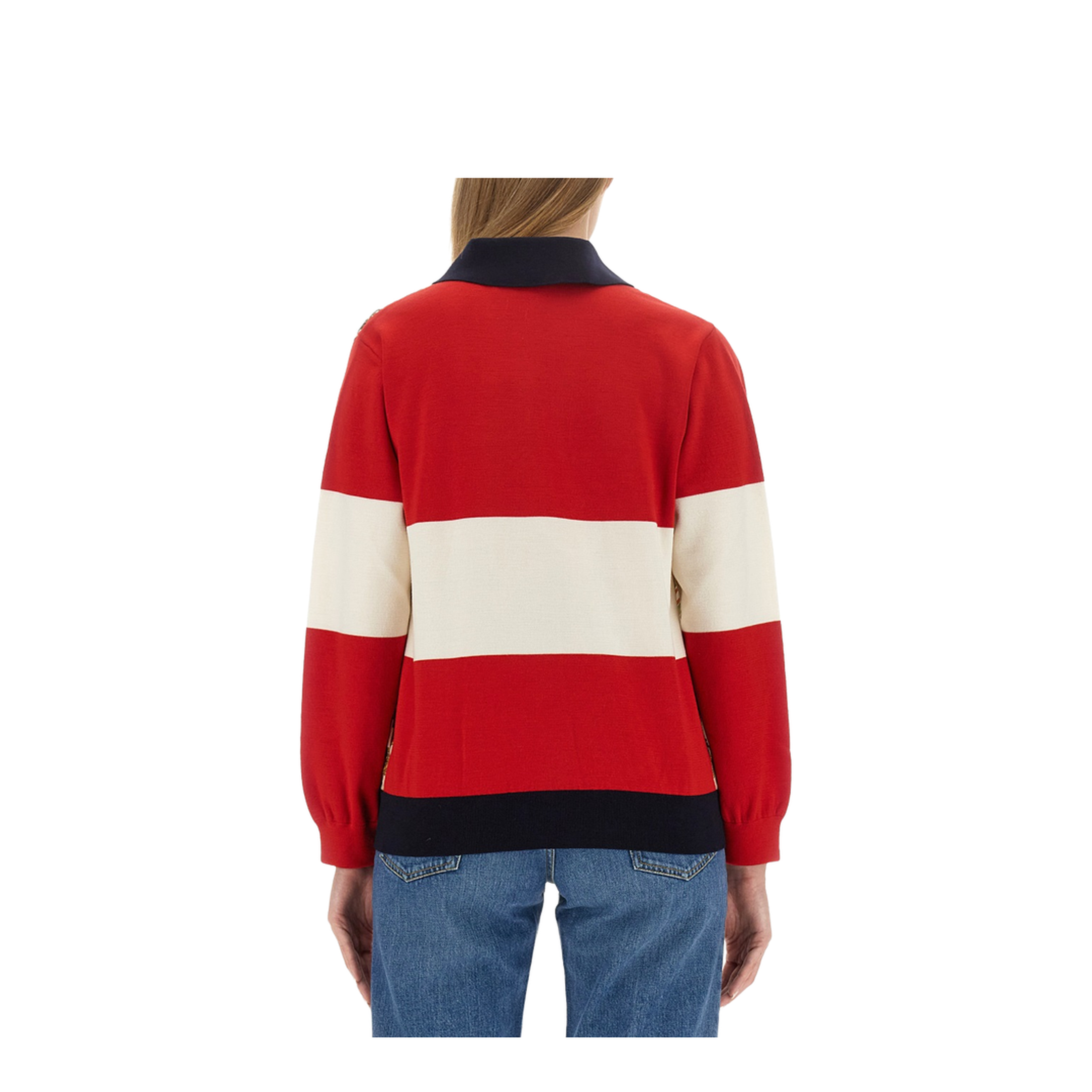 Extra Fine Wool Cardigan with Print - Image 3