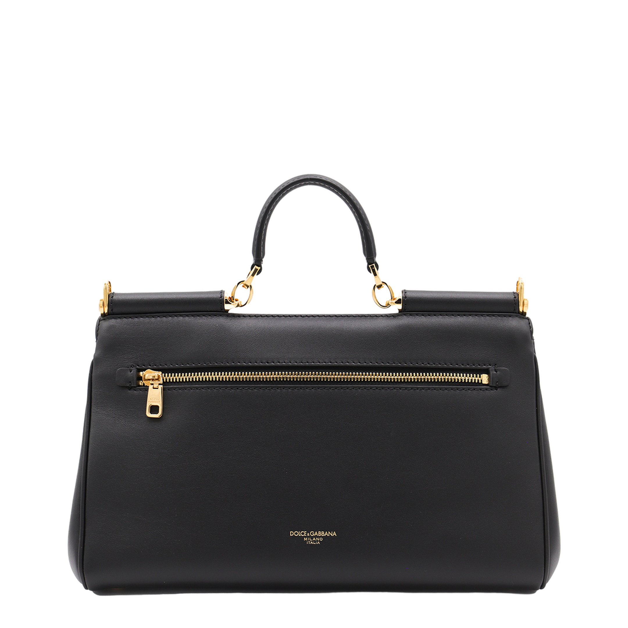 My Sicily Calfskin Handbag - Black - Image 5