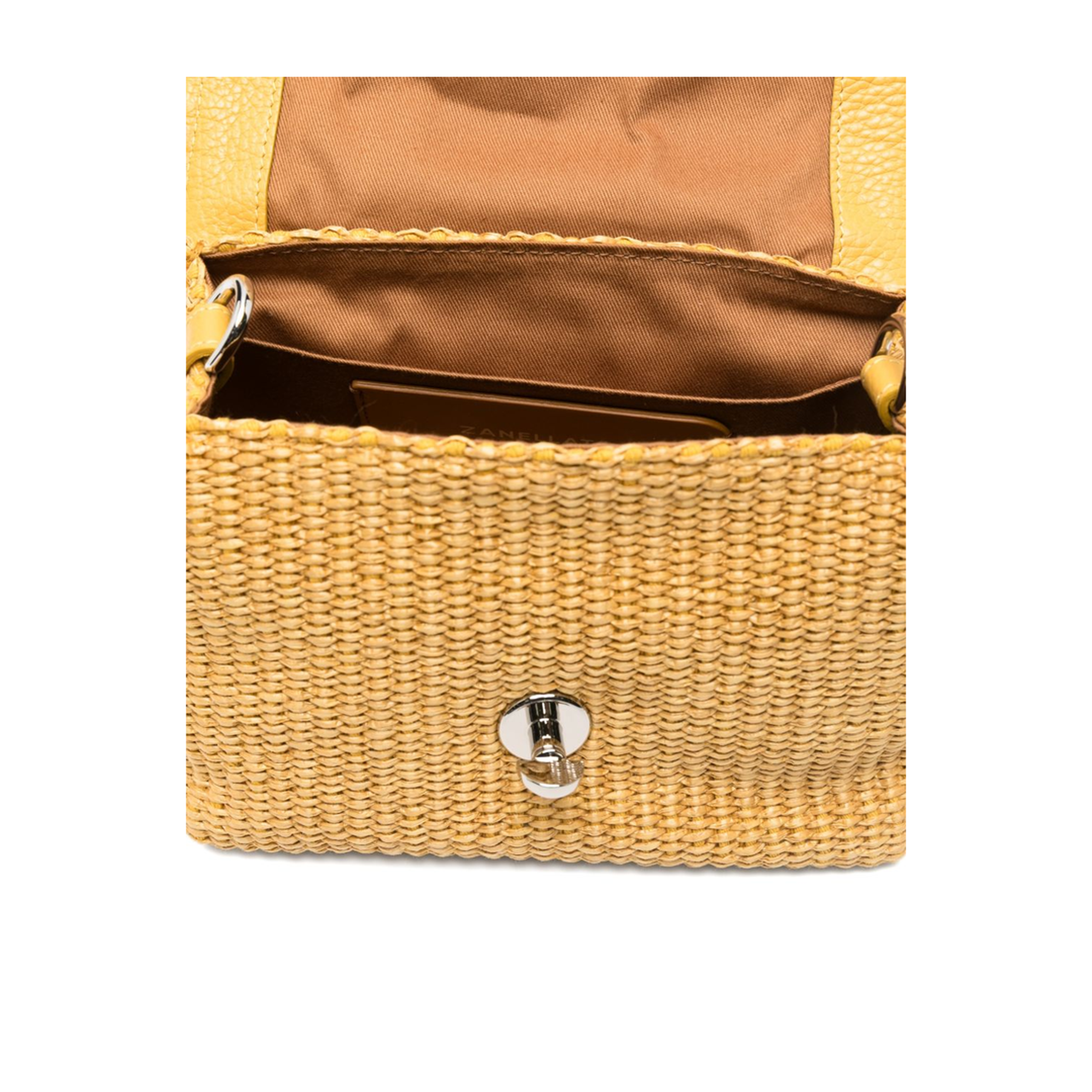 Postina Raffia Top-Handle Bag - Giallo - Image 3