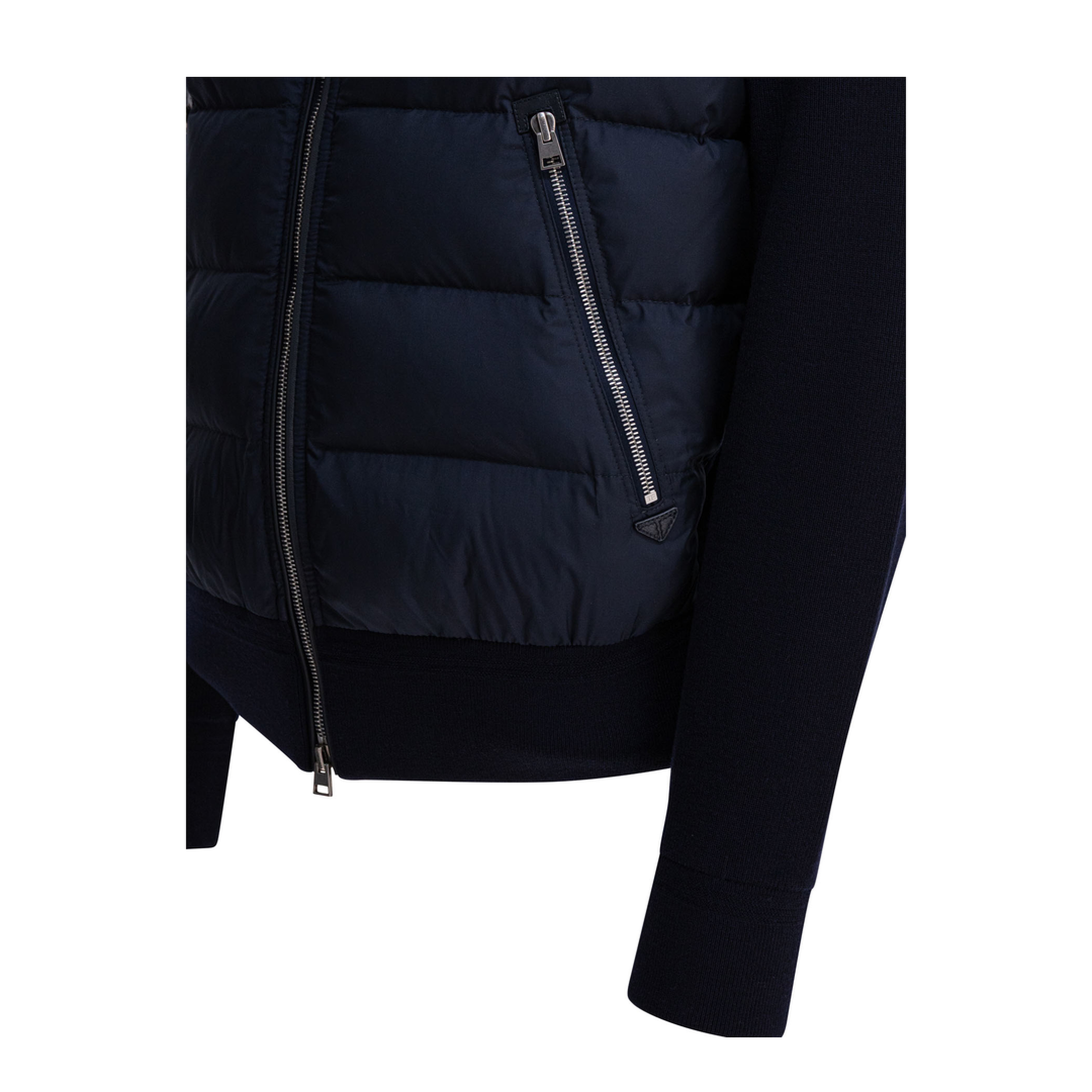 Nylon And Wool Short Down Jacket - Image 4