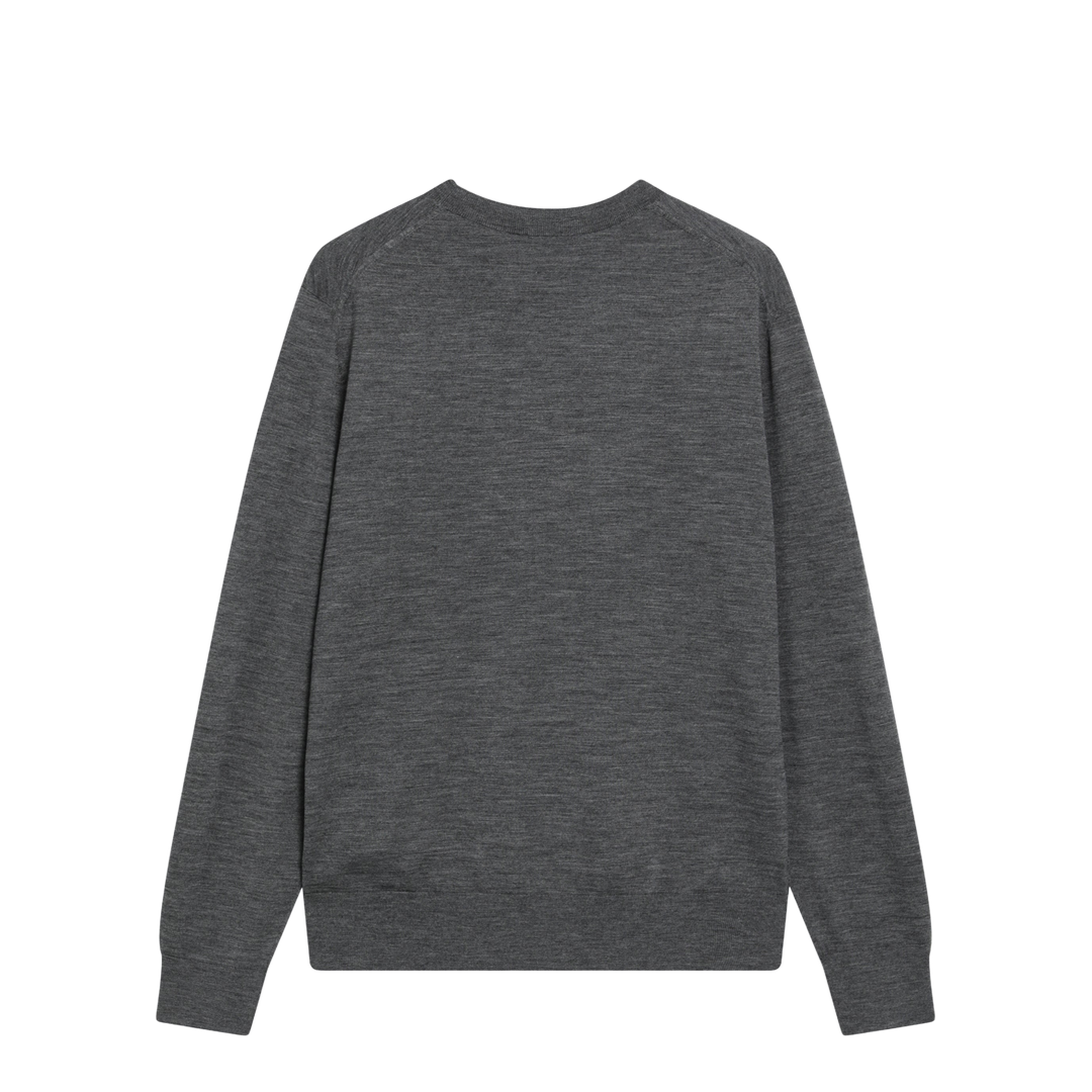 Grey Wool Crewneck Sweater - Image 2