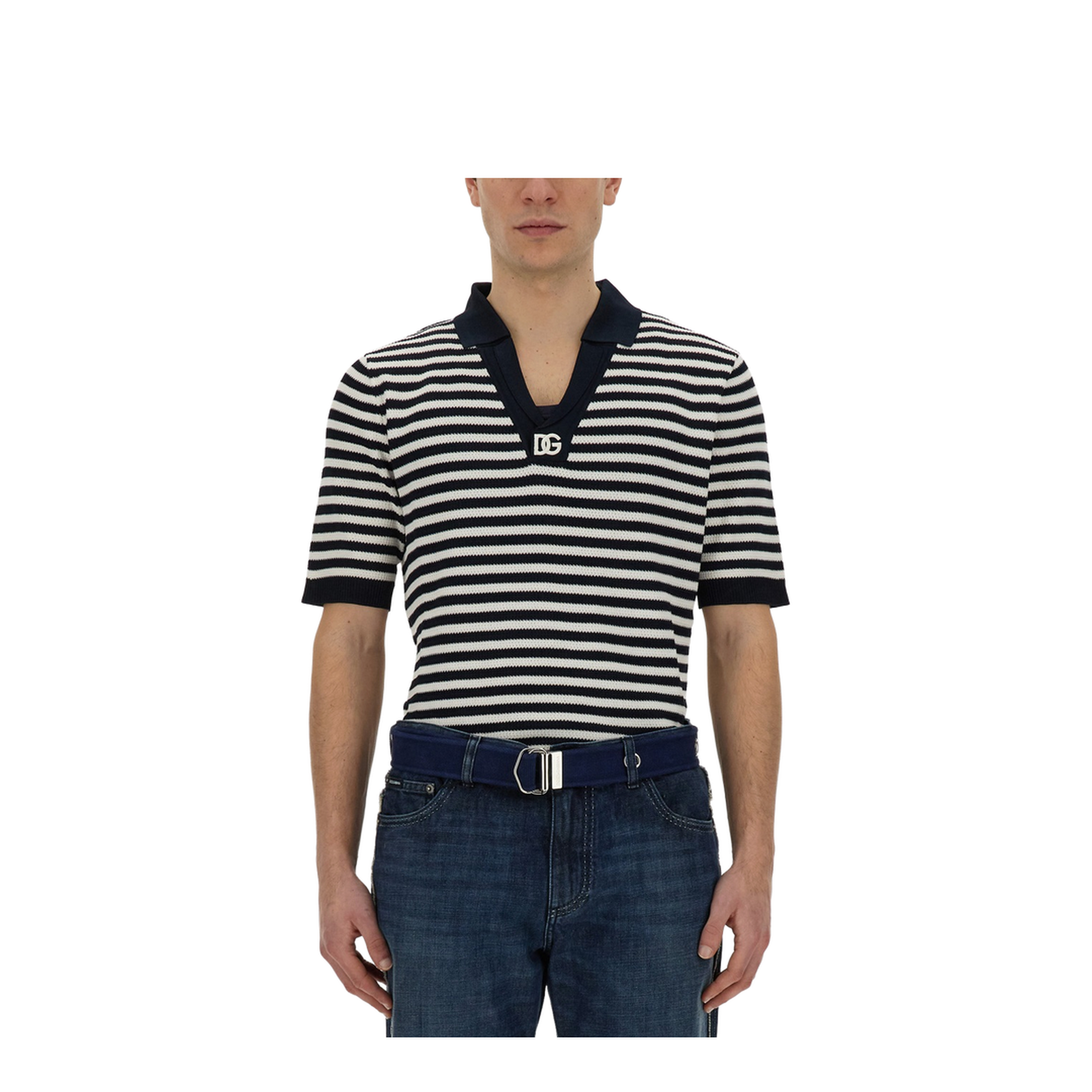 V-Neck Polo Shirt - Image 1