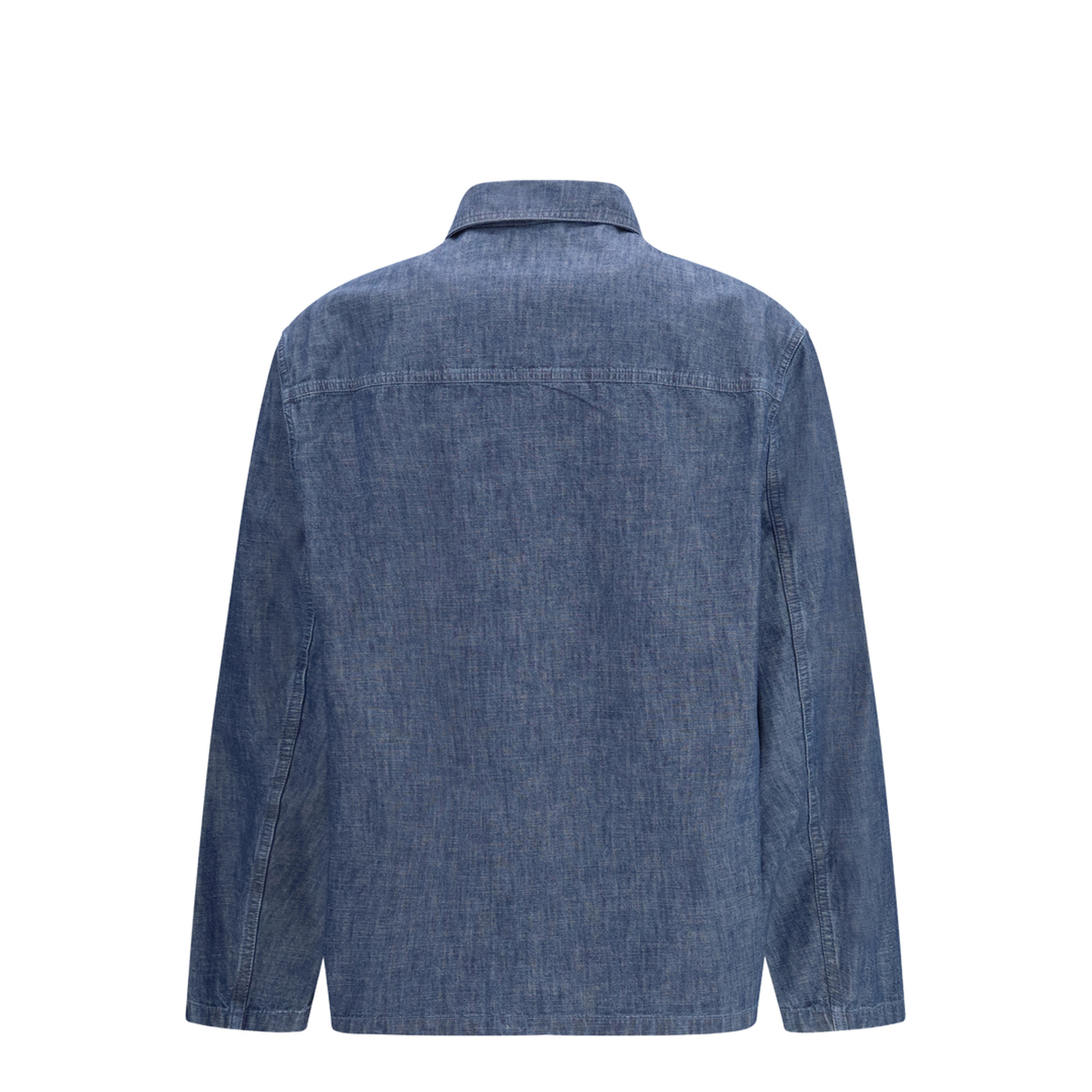 Patch-Pocket Chambray Overshirt - Image 2