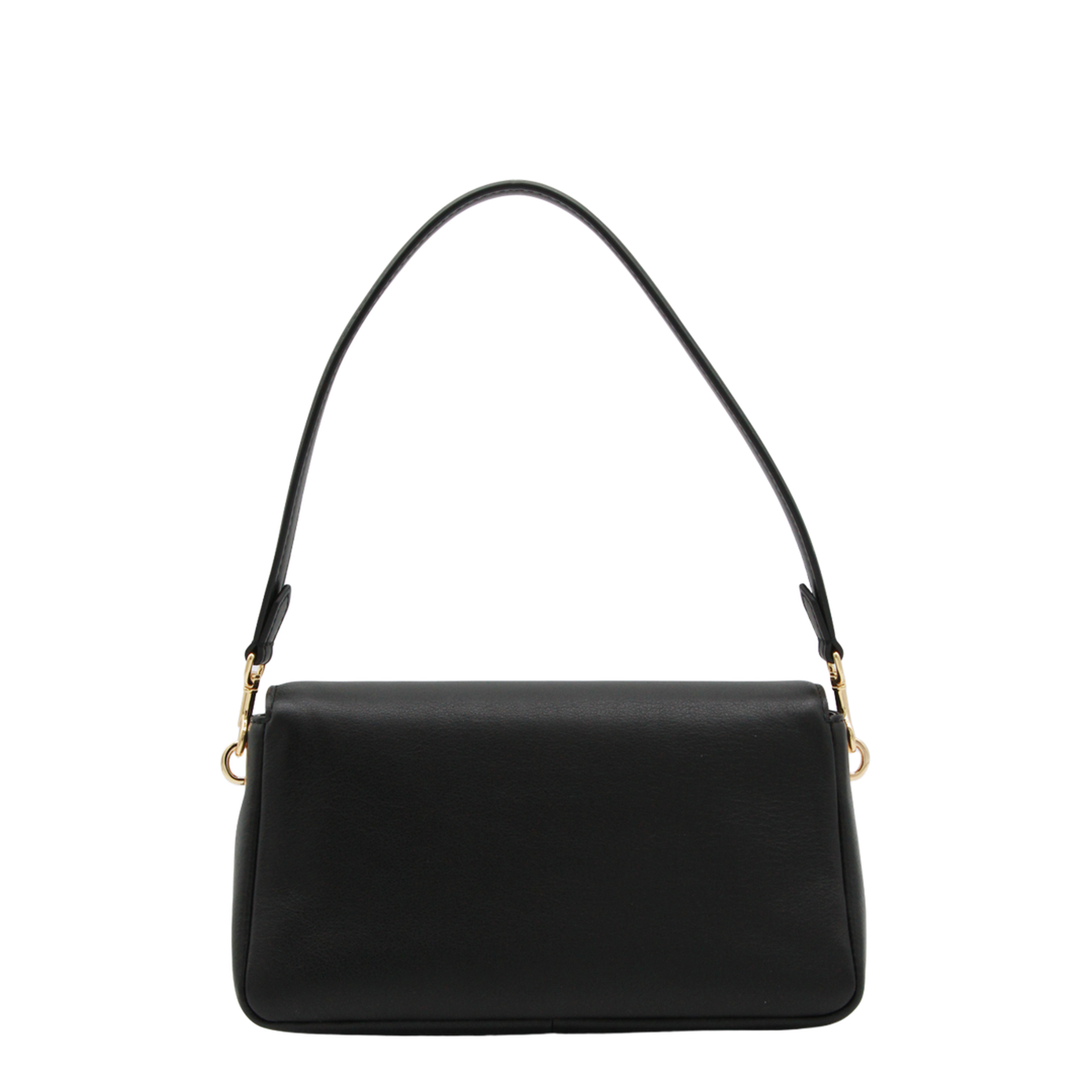 Charlie Small Calf Leather Shoulder Bag - Black - Image 7