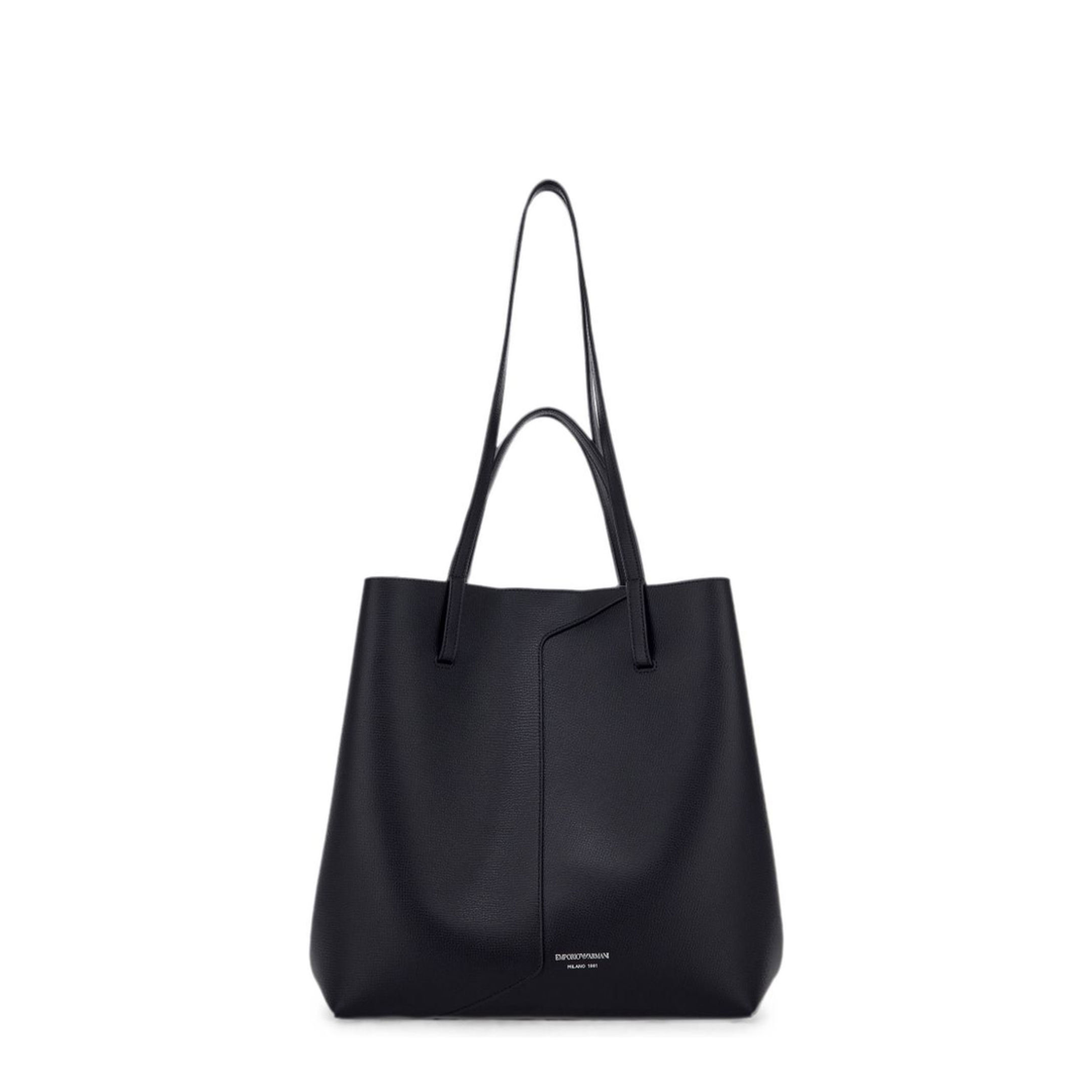 1981 Pebbled Leather Tote Bag - Black - Image 4