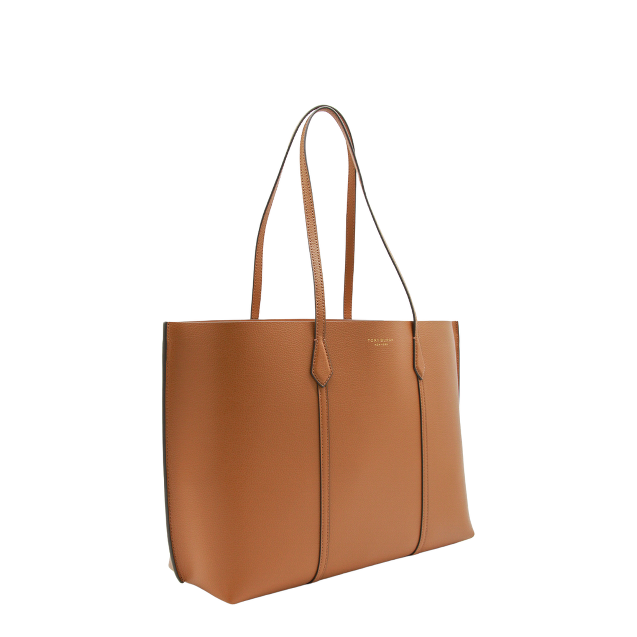 Perry Leather Tote - Autumn Brown - Image 3