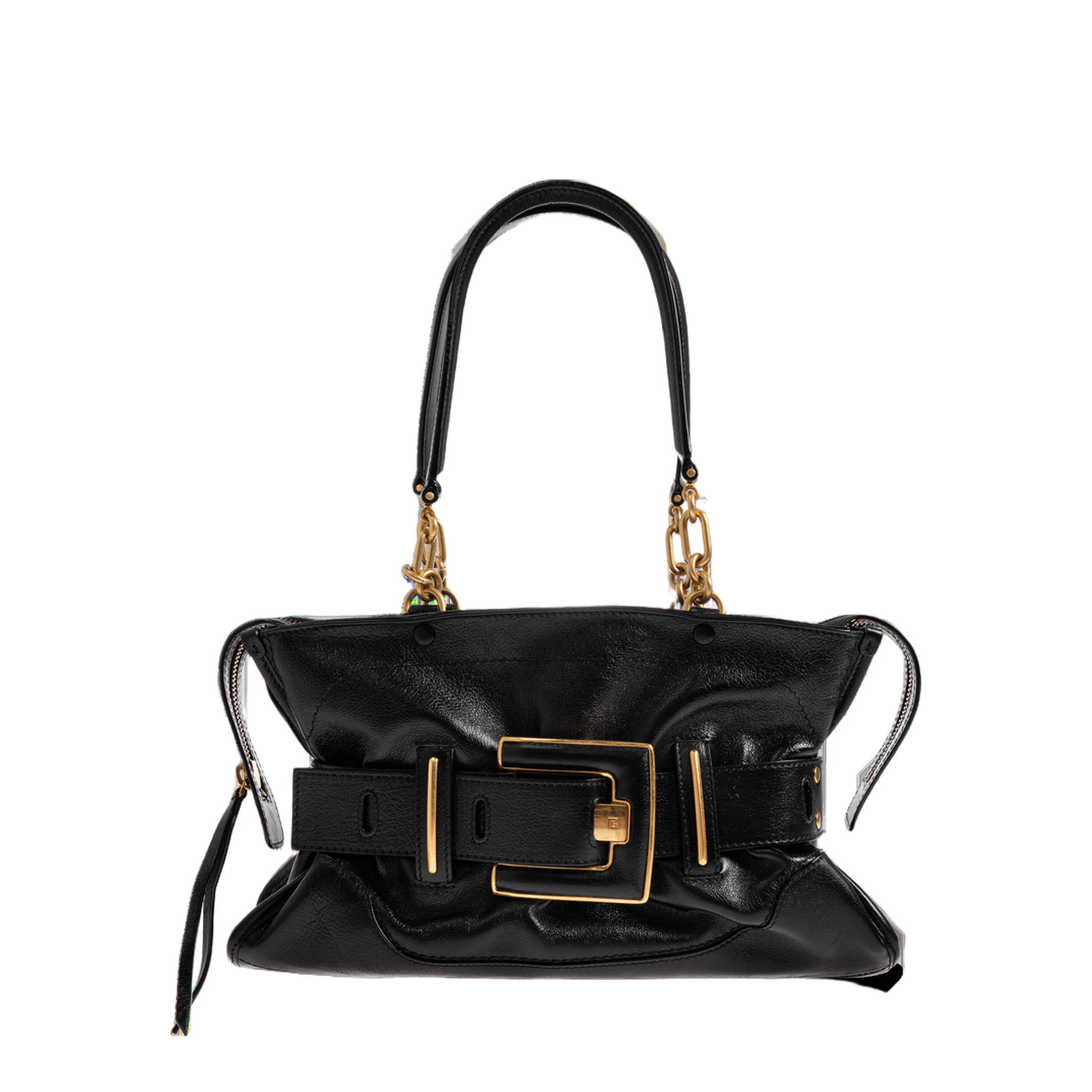 Anthem Medium Calfskin Shoulder Bag - Black - Image 1