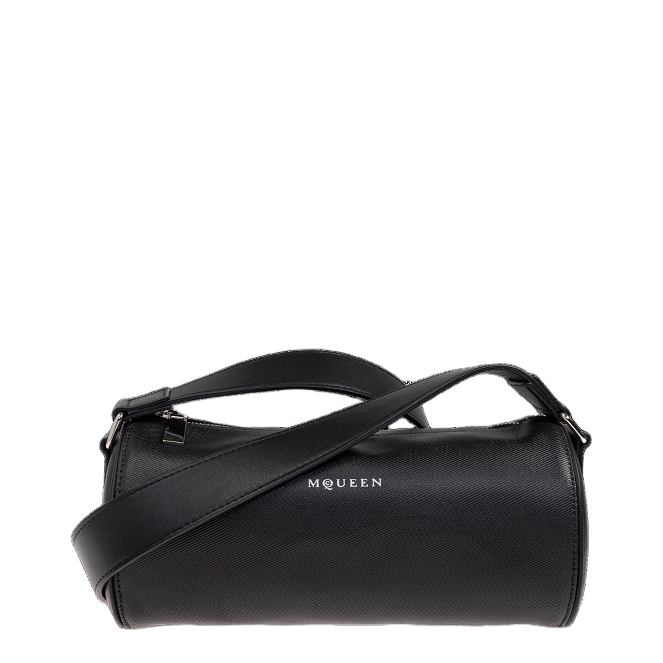 Roller Small Calf Leather Shoulder Bag - Black - Image 1