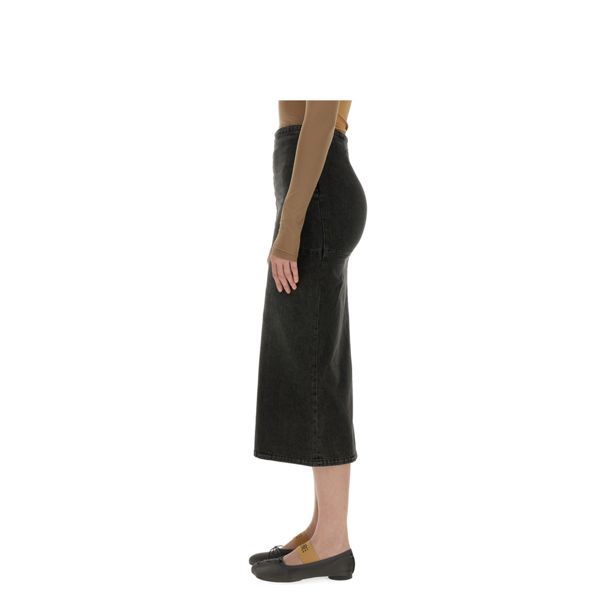 Long Denim Skirt - Image 4