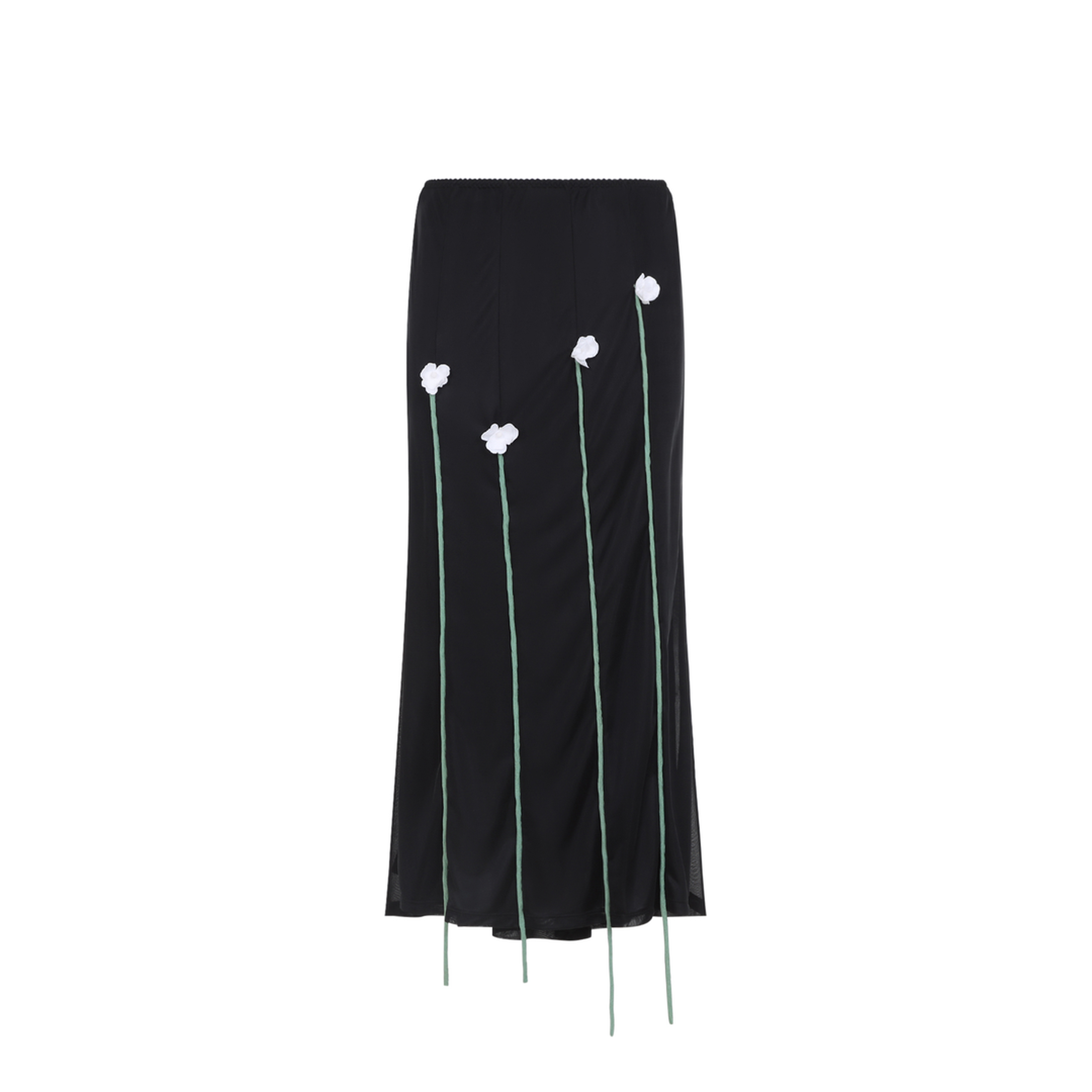 Midi Skirt Flower Details - Image 2