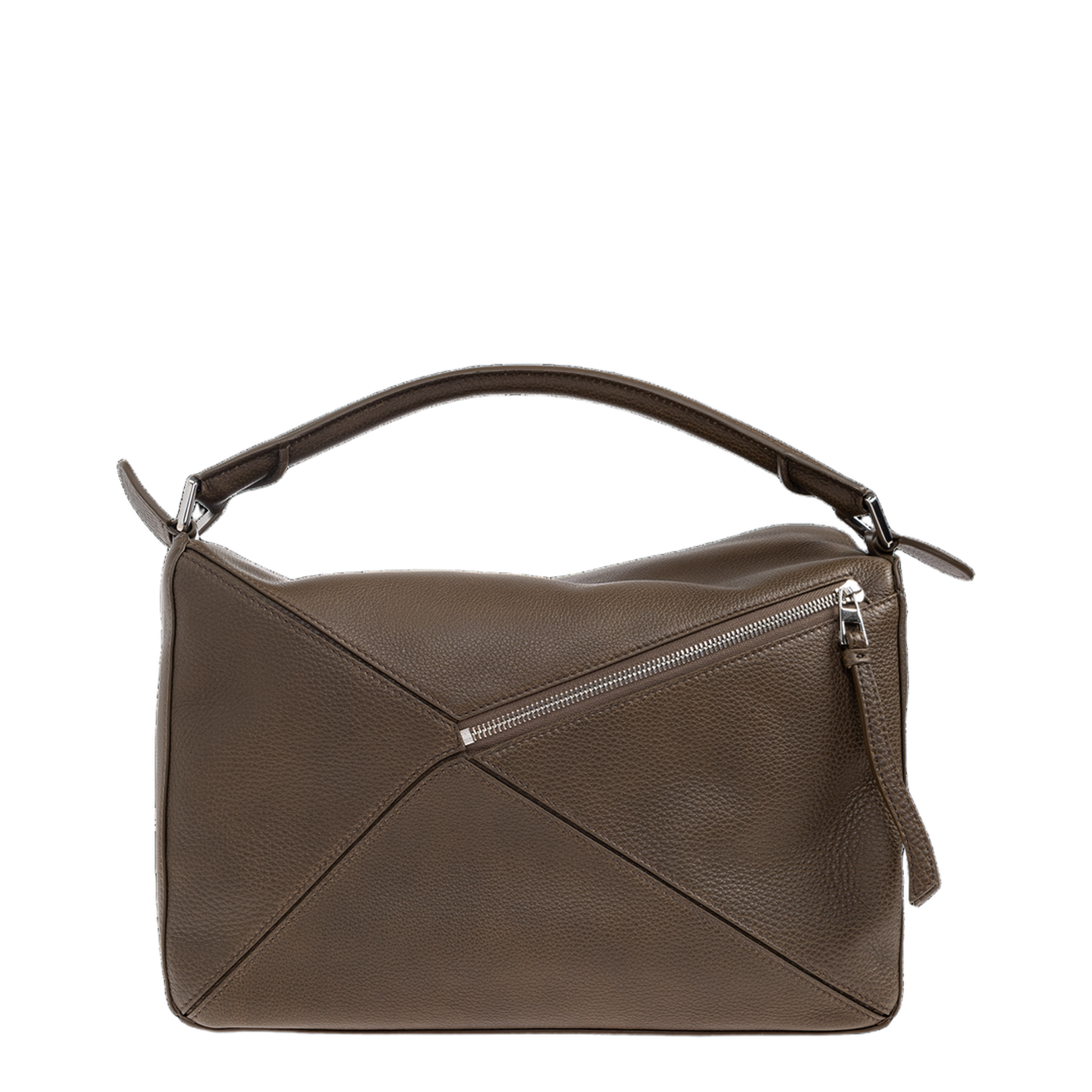 Puzzle Large Handbag Brown - Image 3