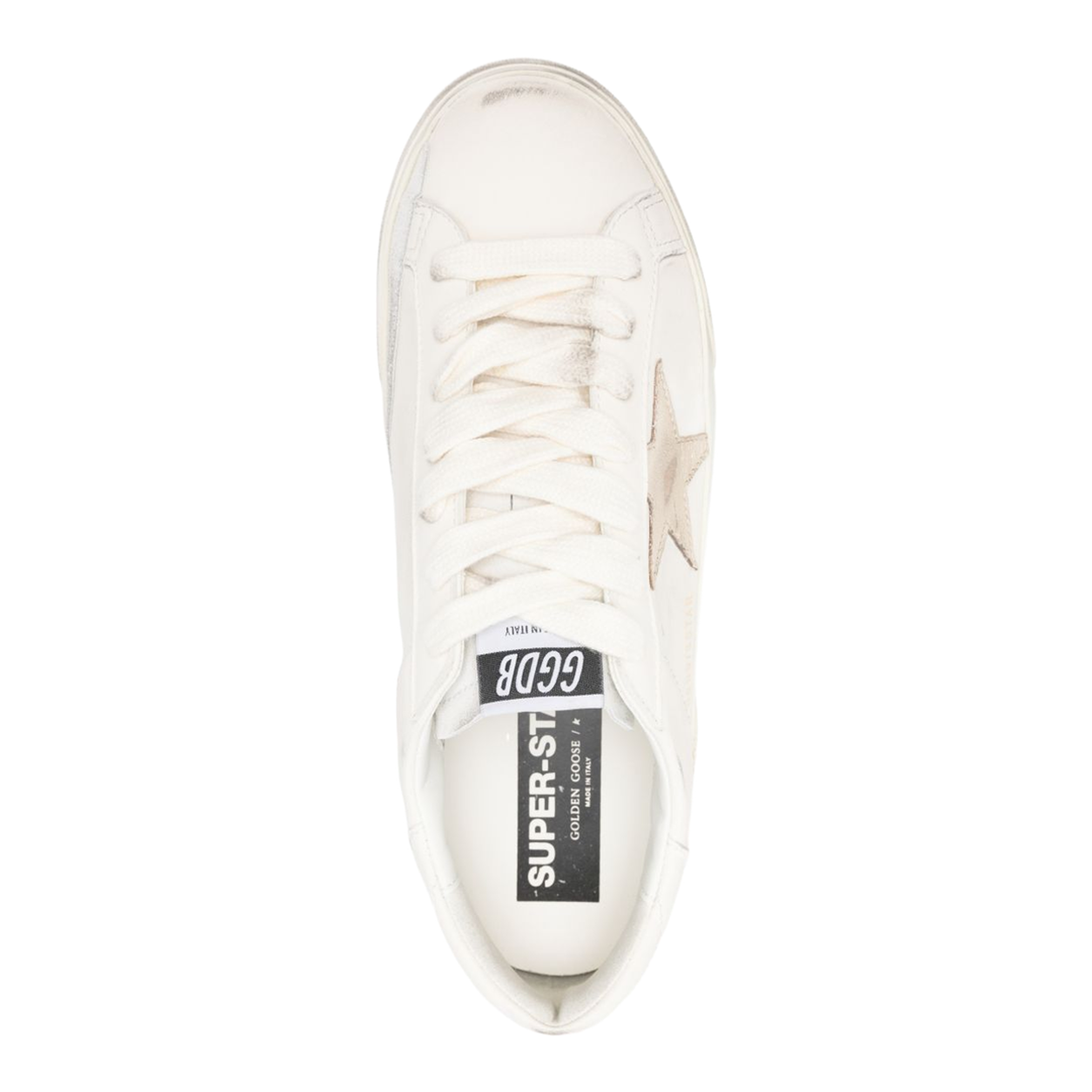 Super-Star Nappa Leather Sneakers with Laminated Leather Star - Image 2